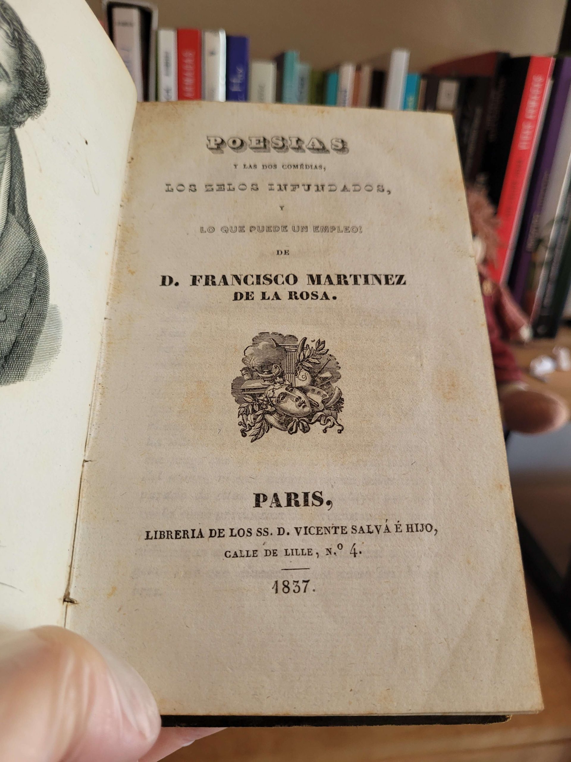 Poesía y dos comedias, de Francisco Martínez de la Rosa (1837) (Librería Vicente Salvá e Hijo)