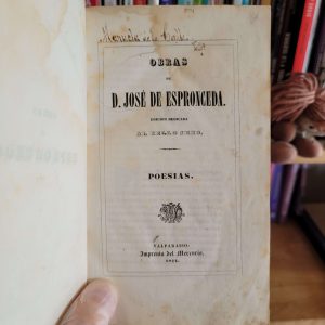 Obras de José de Espronceda (1844) (Imprenta de El Mercurio)