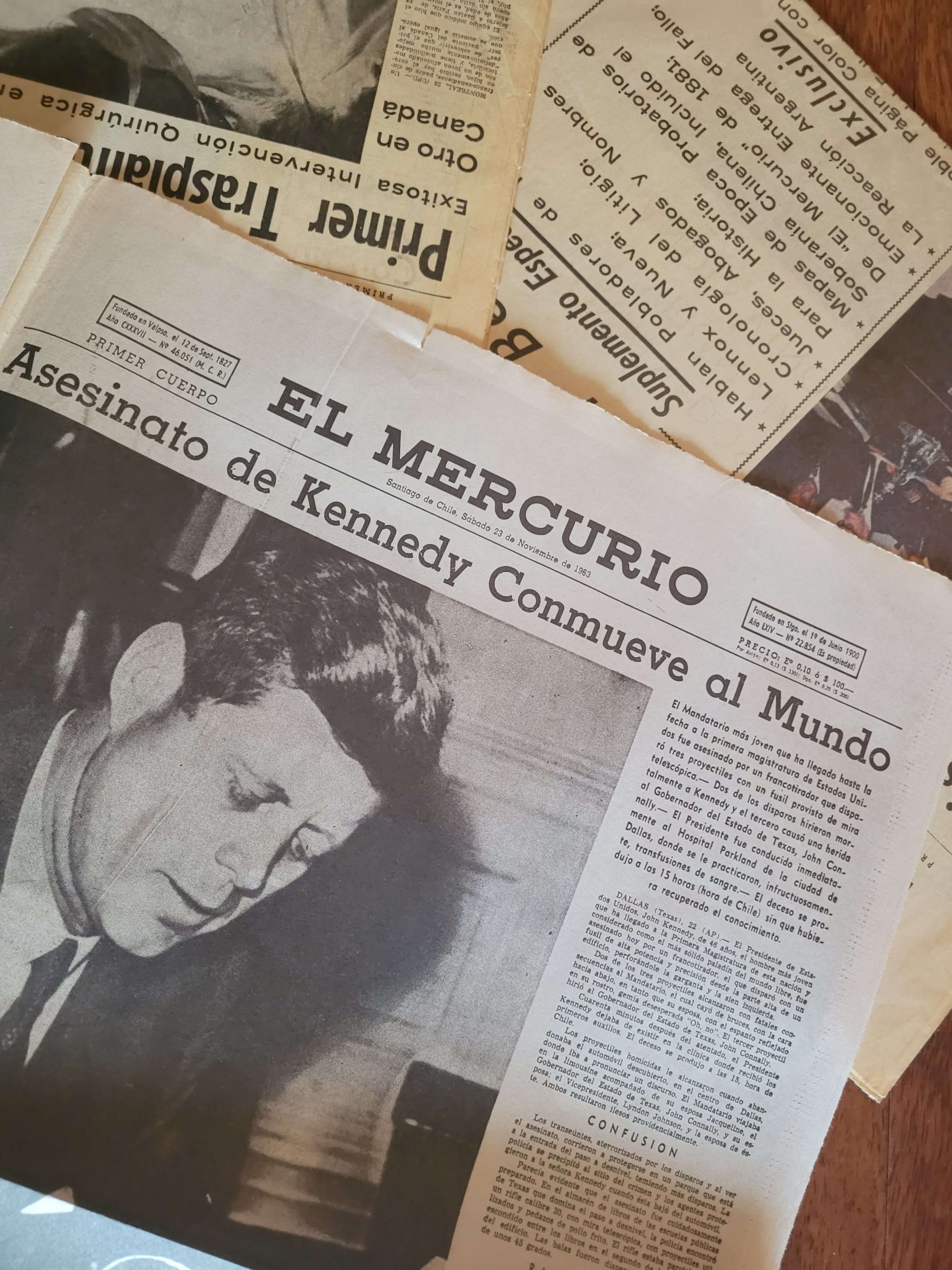 Pack de portadas históricas de El Mercurio