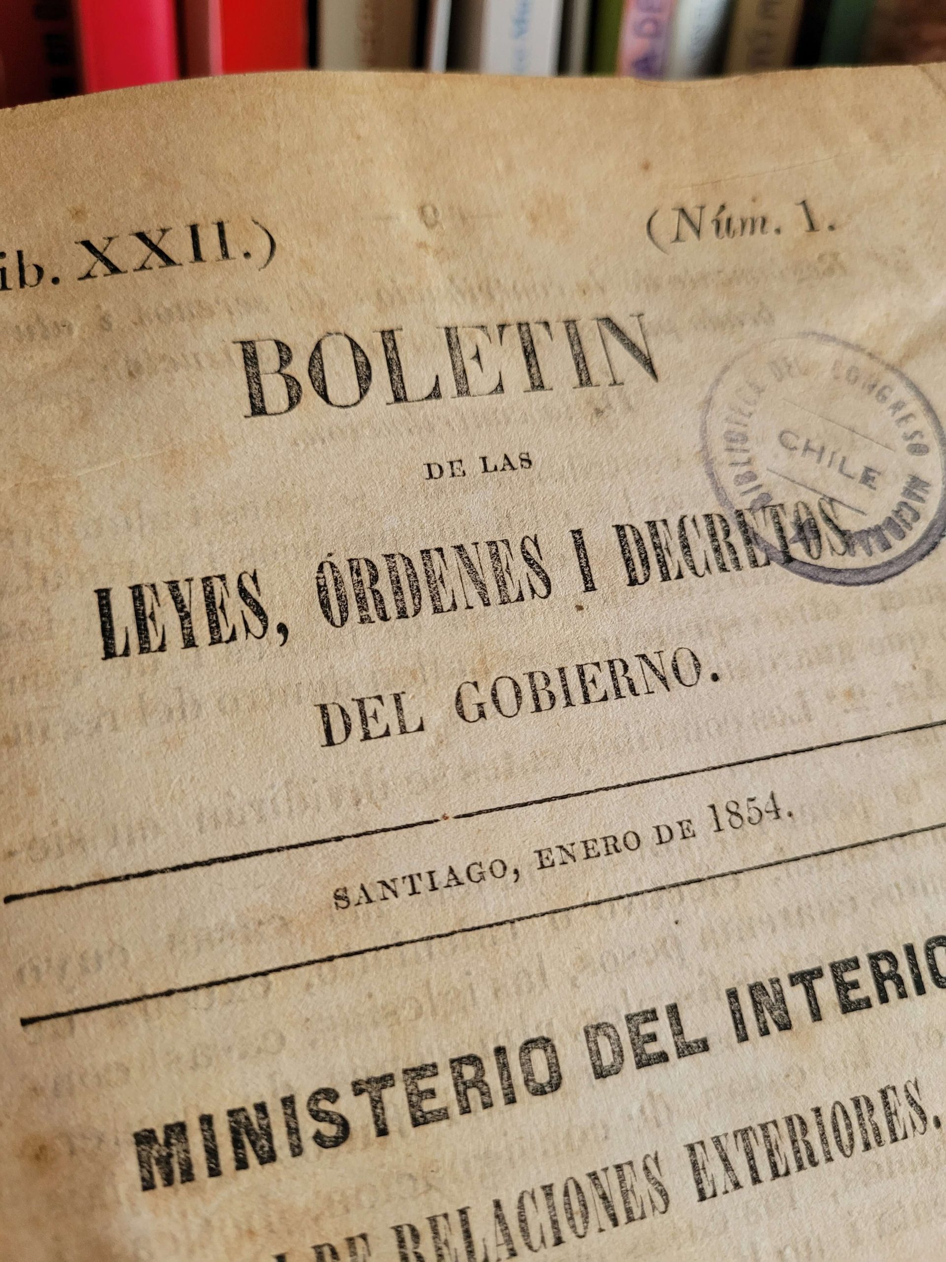 Boletín de las leyes, órdenes, i decretos del gobierno (1854) (Ministerio del Interior de Chile)