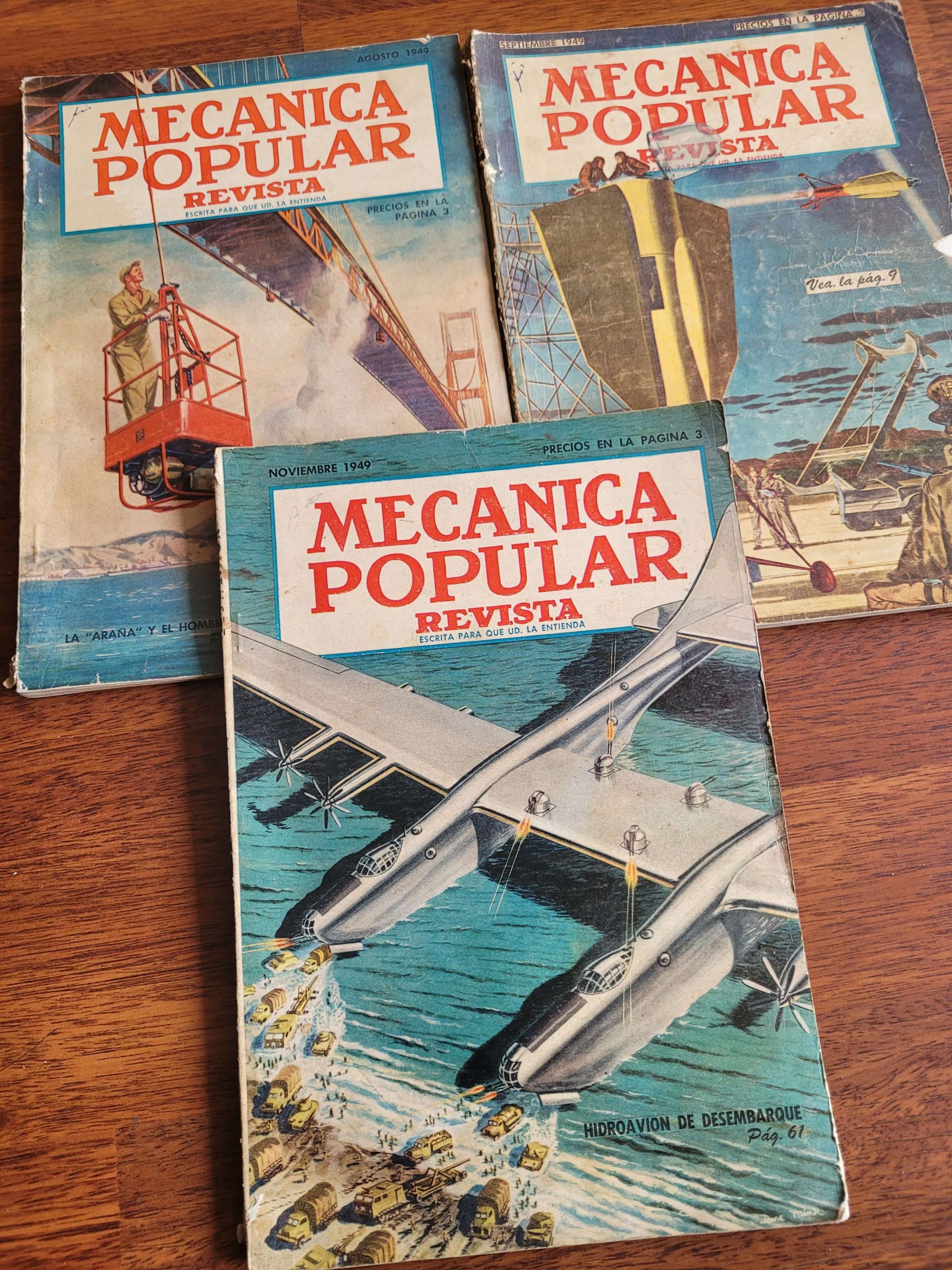 Pack revista Mecánica Popular años 40s (x3)