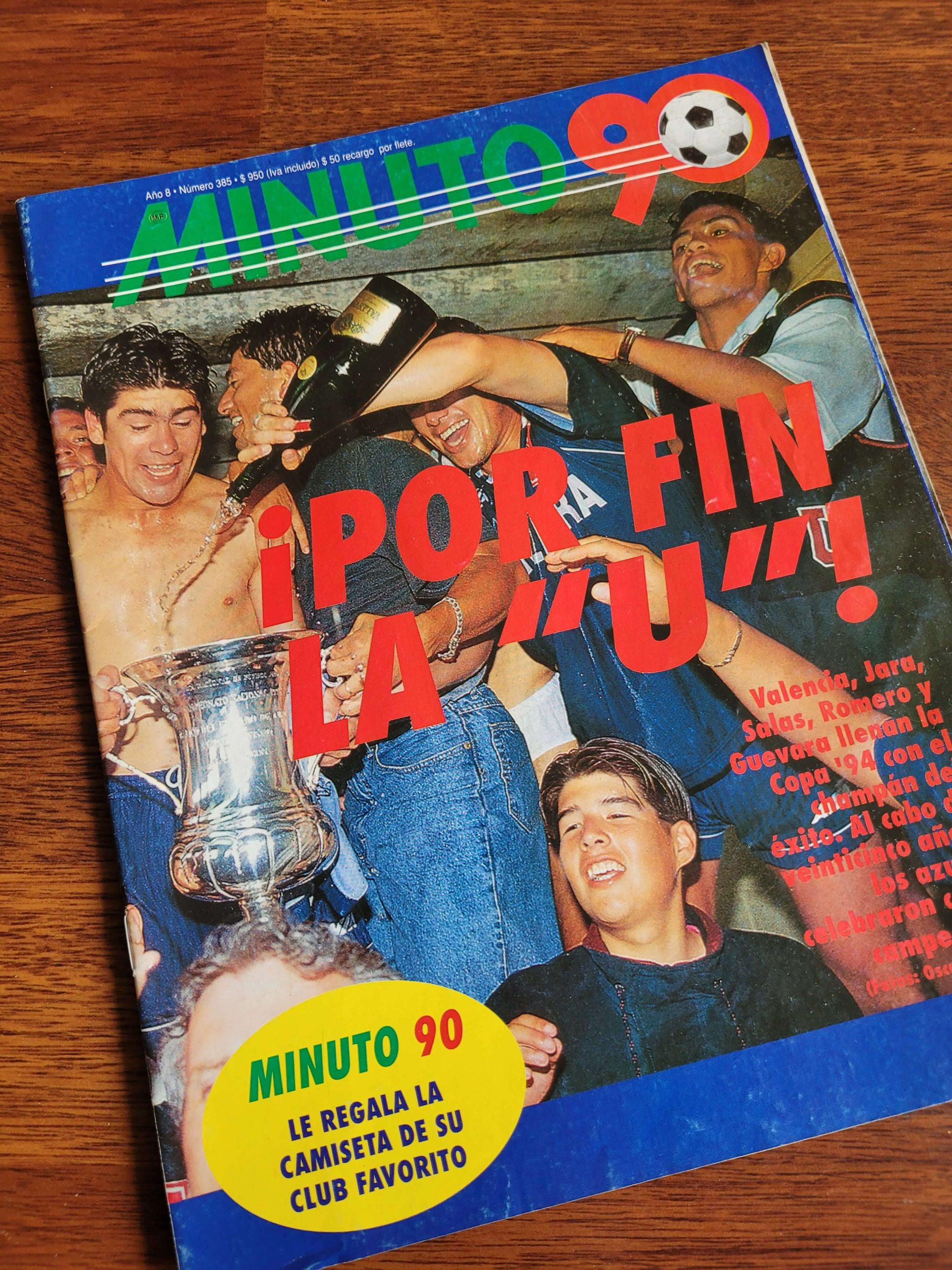 Revista Minuto 90: Universidad de Chile campeón 1994
