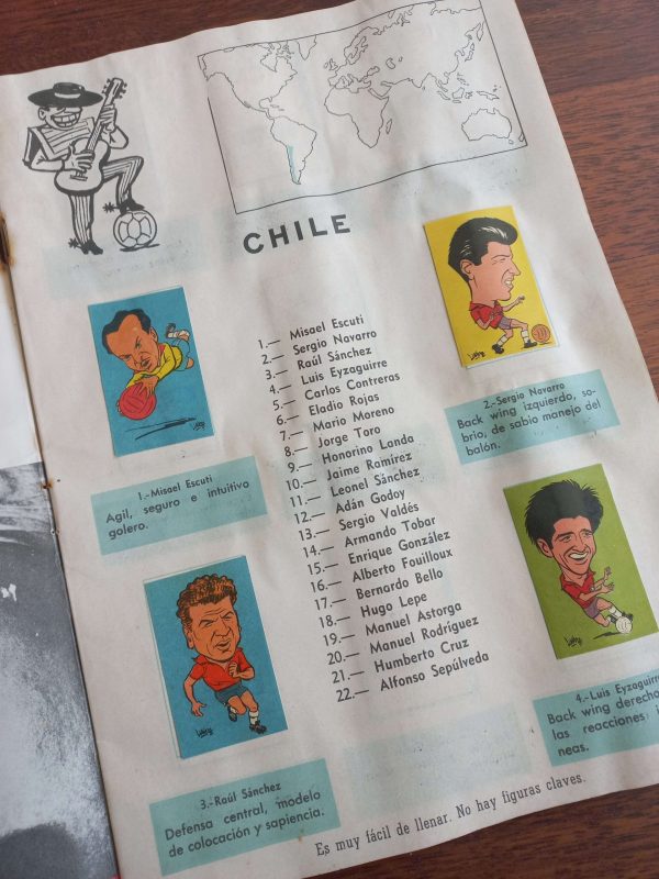 (1962) Álbum “Cabezones” mundial del 62 (COMPLETO y original)