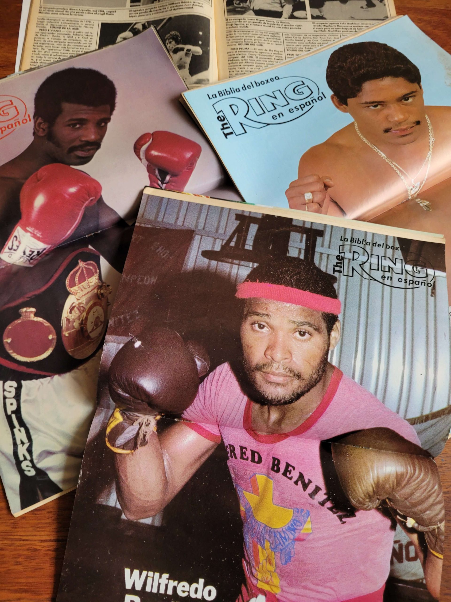 Pack revistas Ring principios de los 80s (Sugar Ray Leonard y Mano de Piedra Durán)