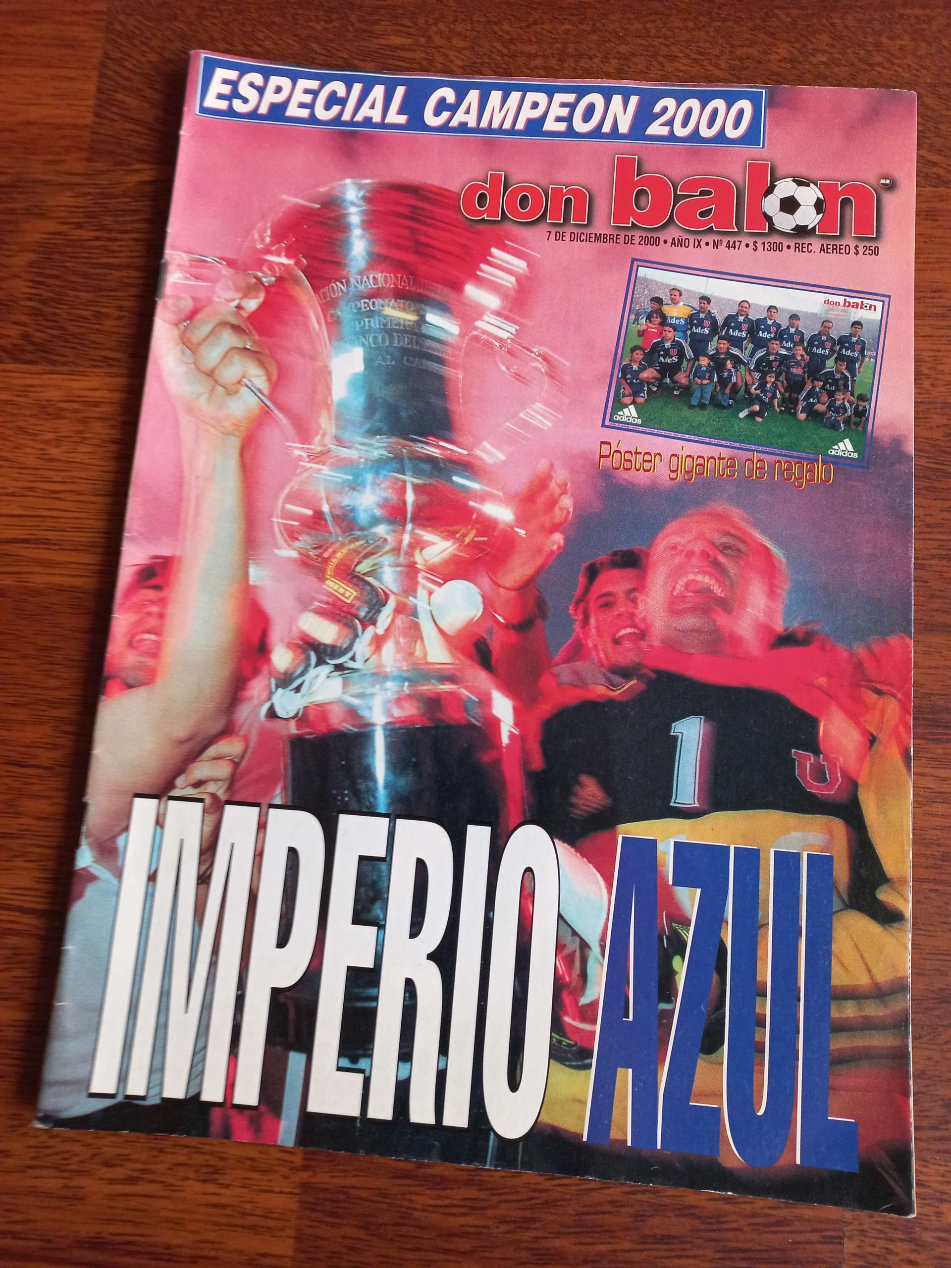 (2000) Revista Don Balón Universidad de Chile campeón 2000