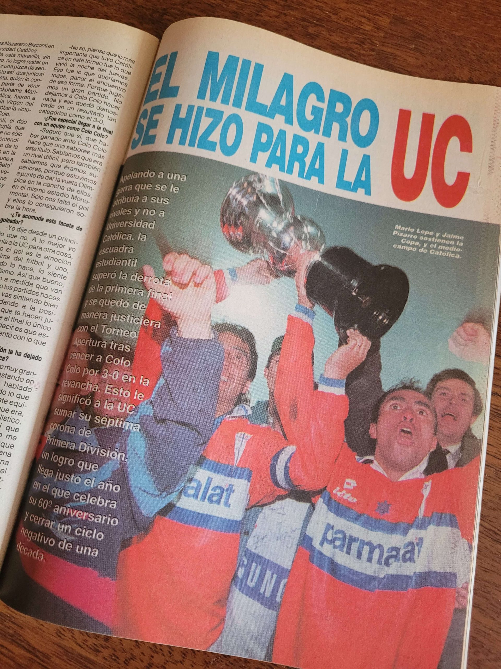 (1997) Triunfo Universidad Católica campeón apertura 97