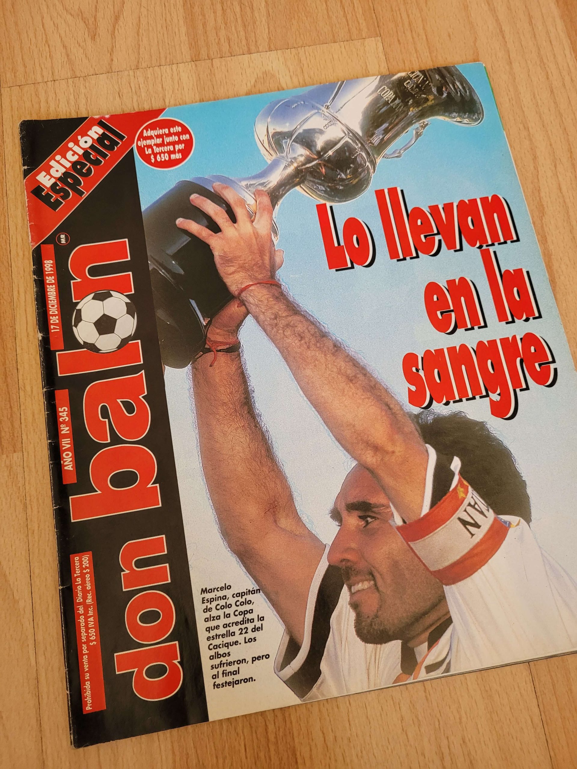 (1998) Don Balón Colo Colo campeón 98