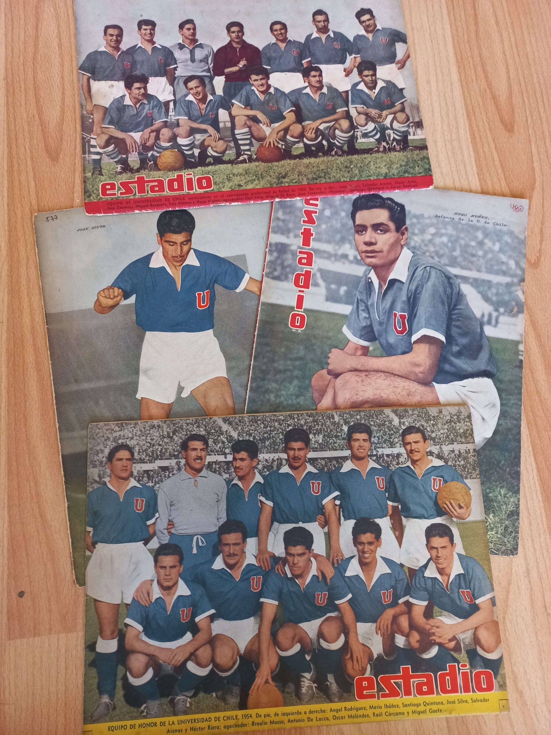 Pack Revista Estadio Universidad de Chile años 50s (x4)