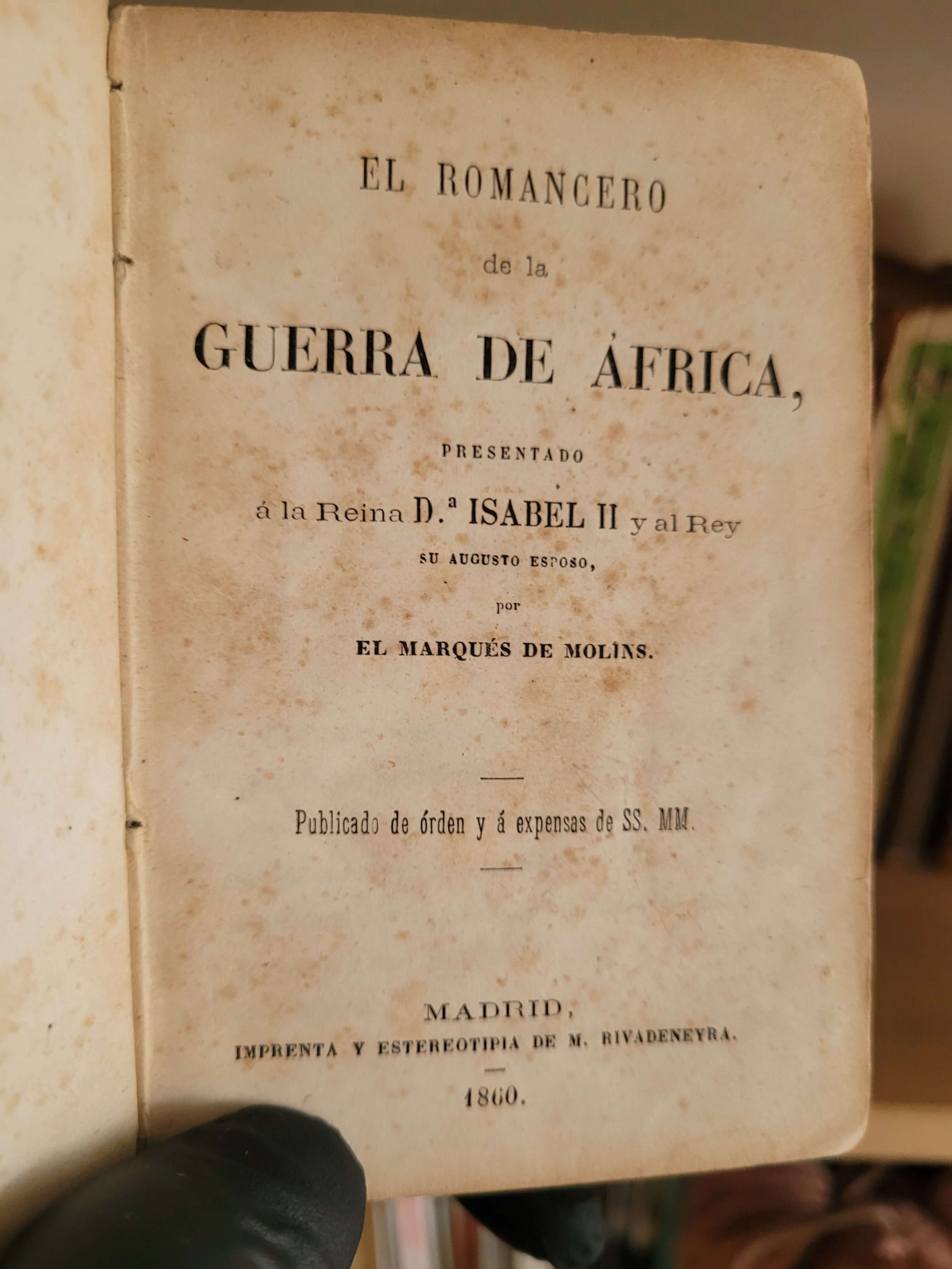 Romancero de la guerra en África (1860) (Marqués de Molins)