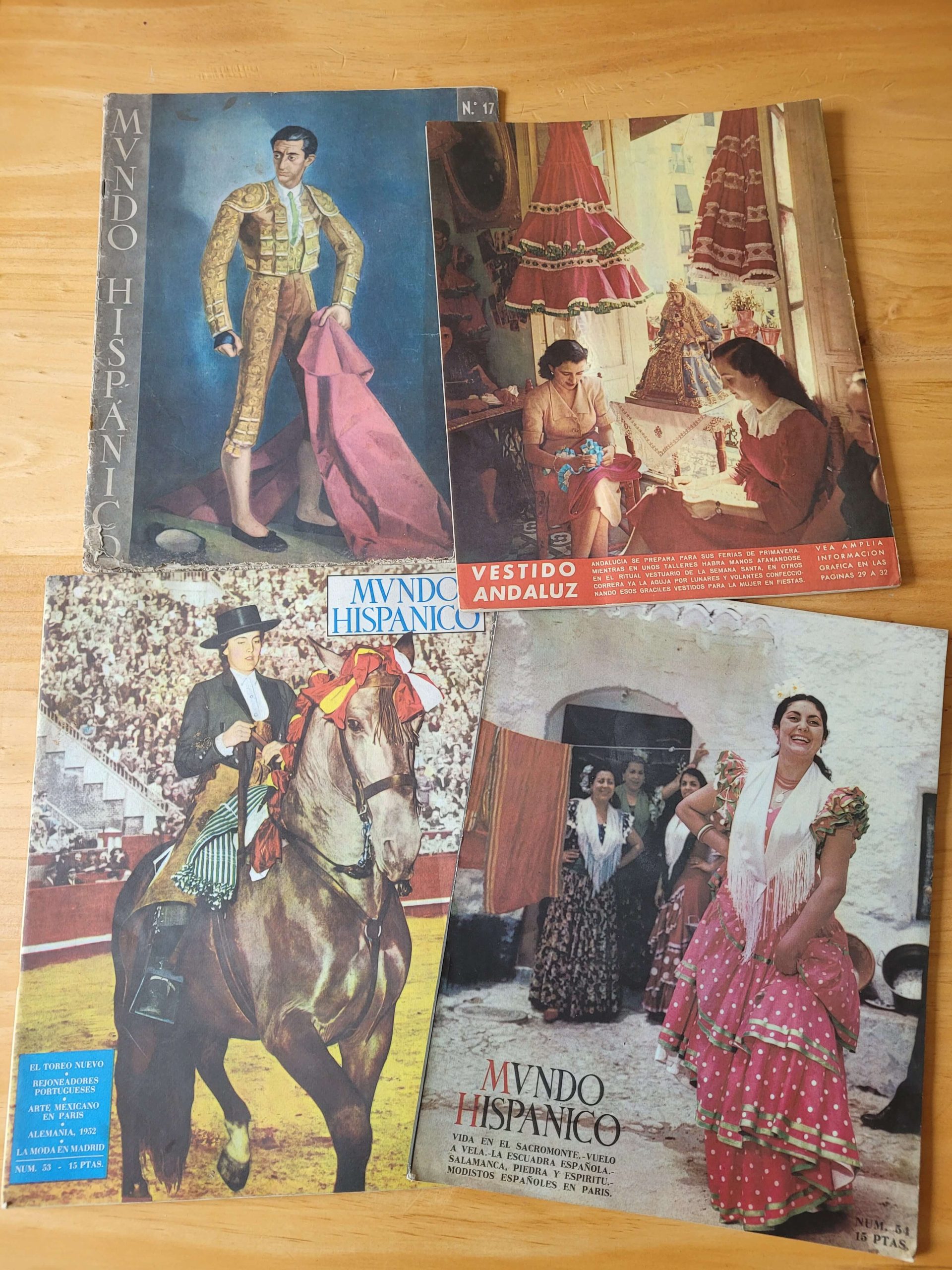 Pack revistas MUNDO HISPANICO años 50s (x4)