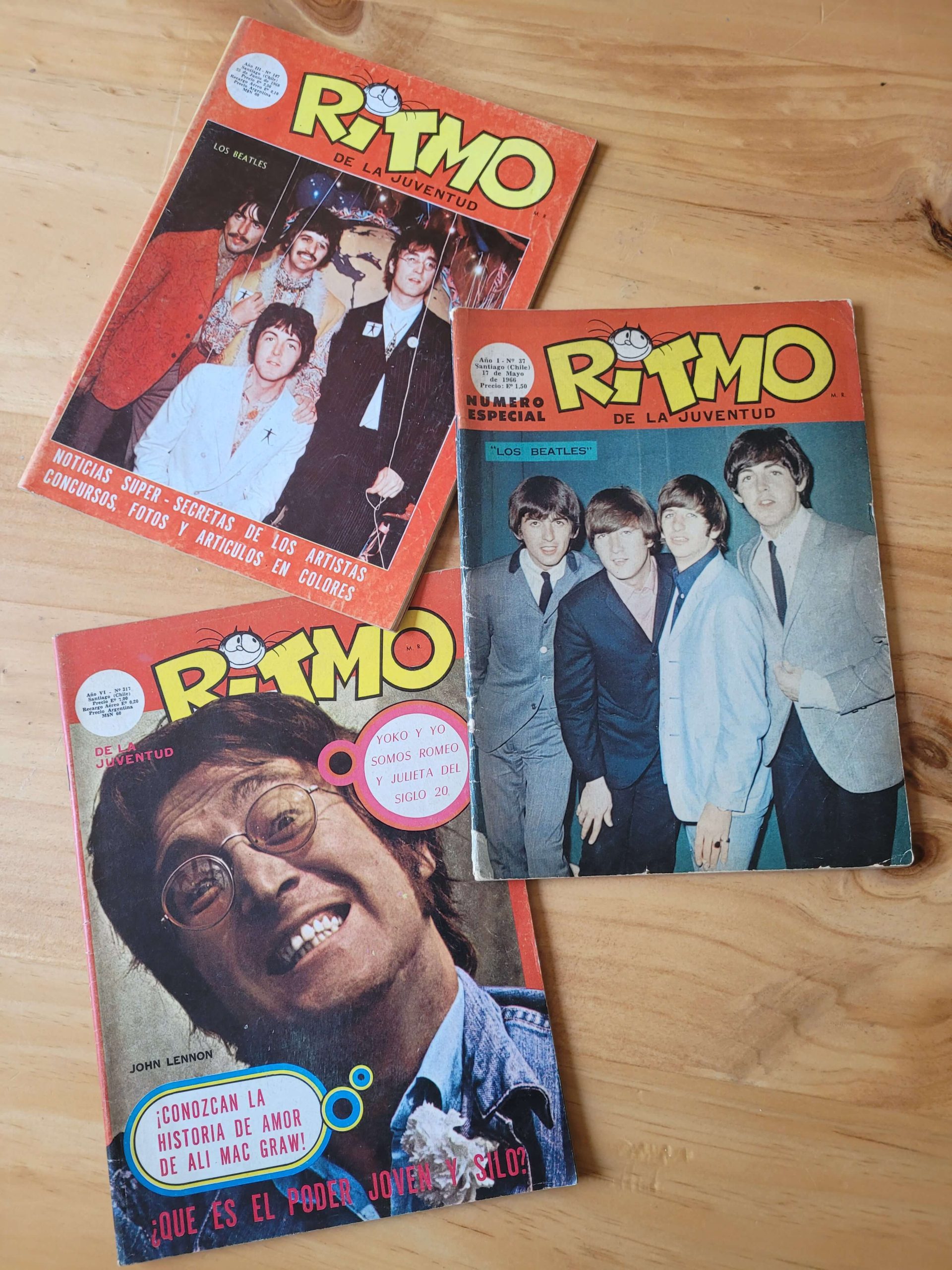 Pack Beatles en revista Ritmo (x3)