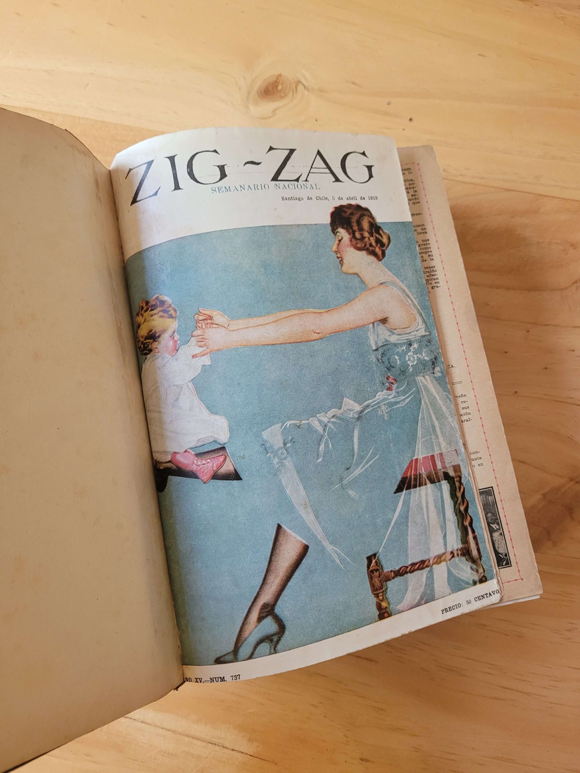 (1919) Empaste de revista Zigzag (13 revistas)