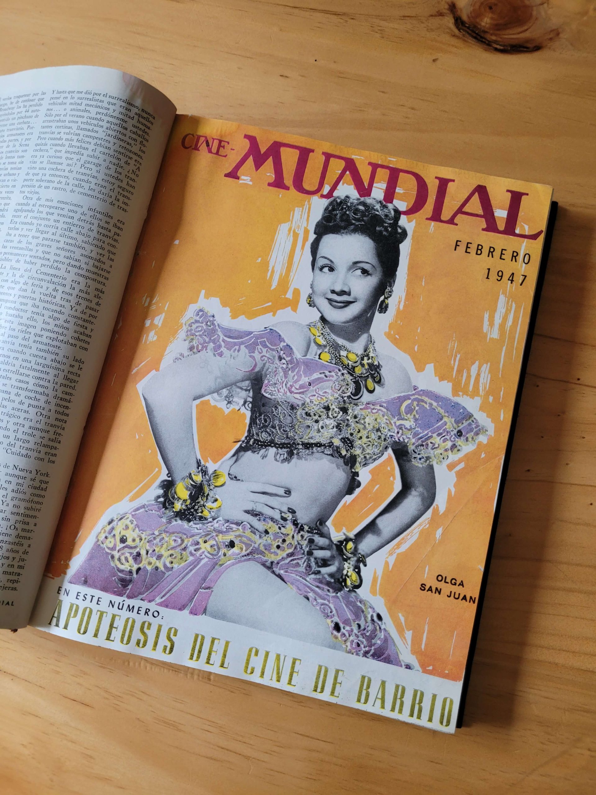 (1947) Empaste revista CINE MUNDIAL (12 revistas, año completo)