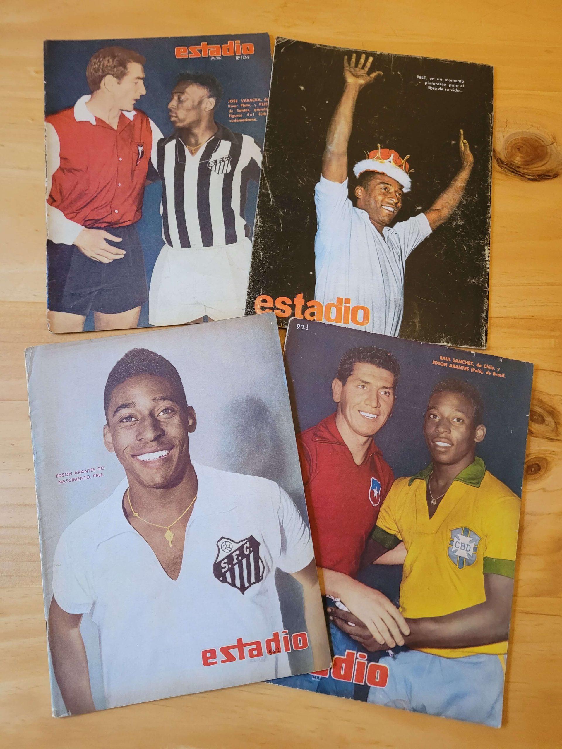 Pack ESTADIO portadas del rey Pelé (x4)