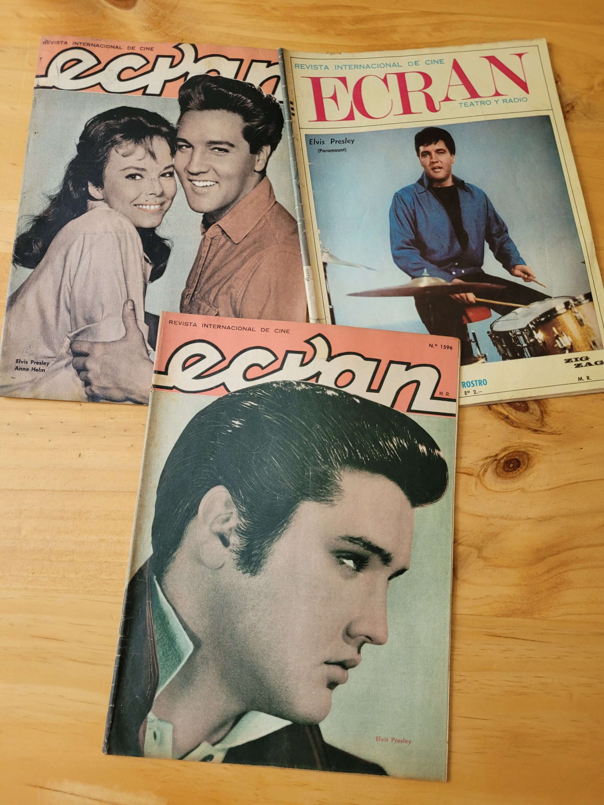 Pack revista ECRAN portadas ELVIS PRESLEY (x3)