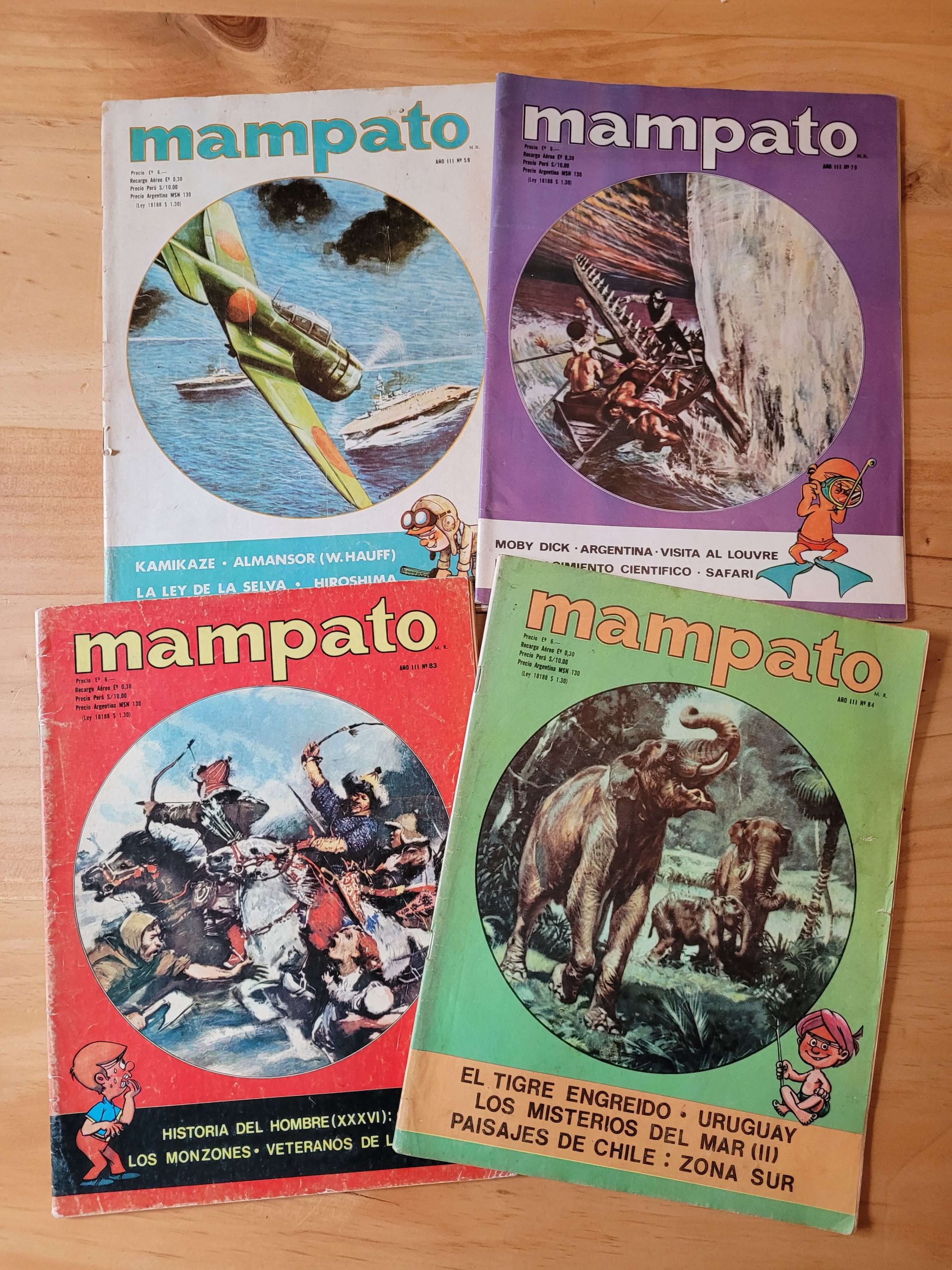 Pack revista Mampato años 70s (x4)