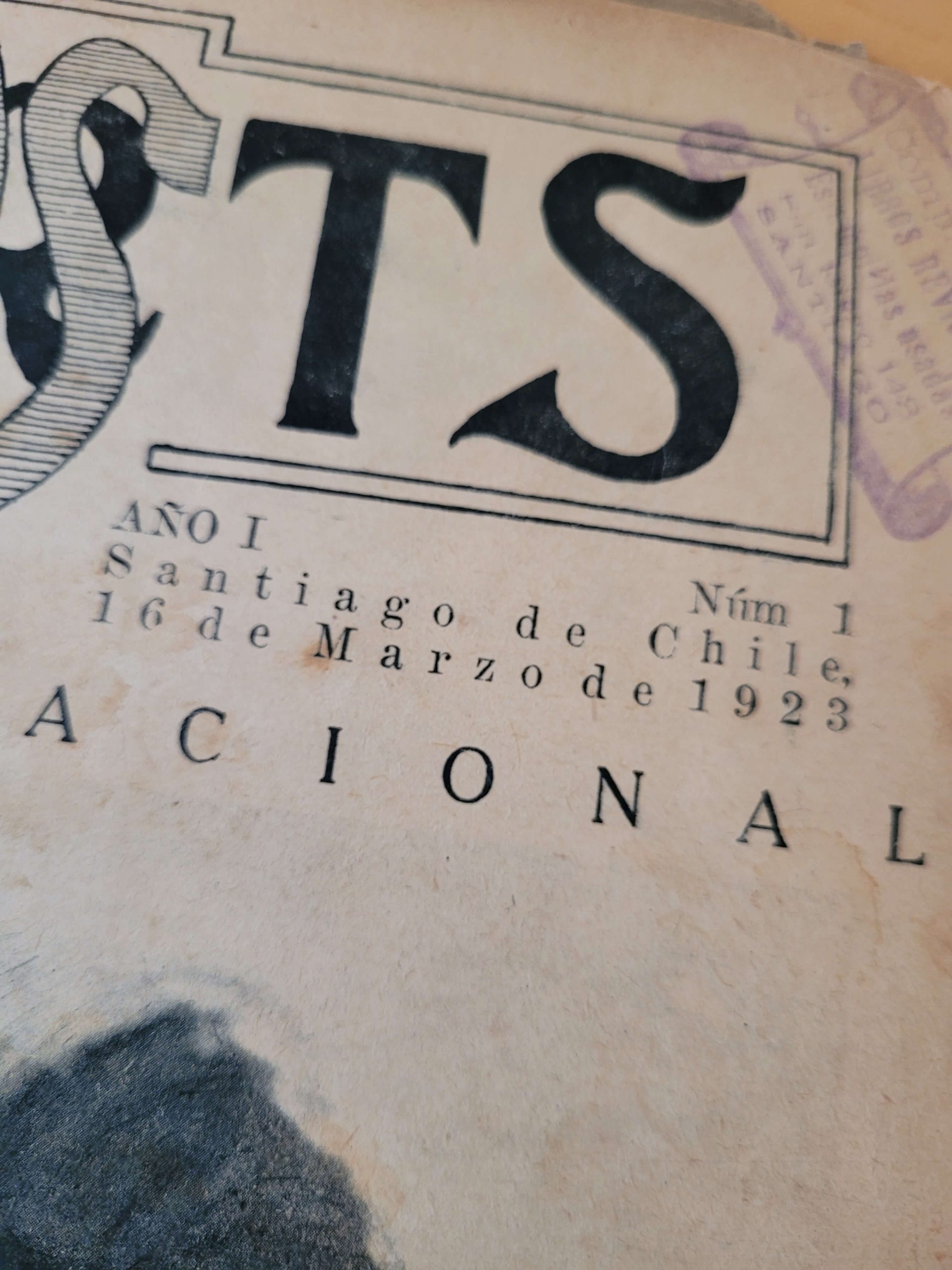 (1923) Revista LOS SPORTS Nº1