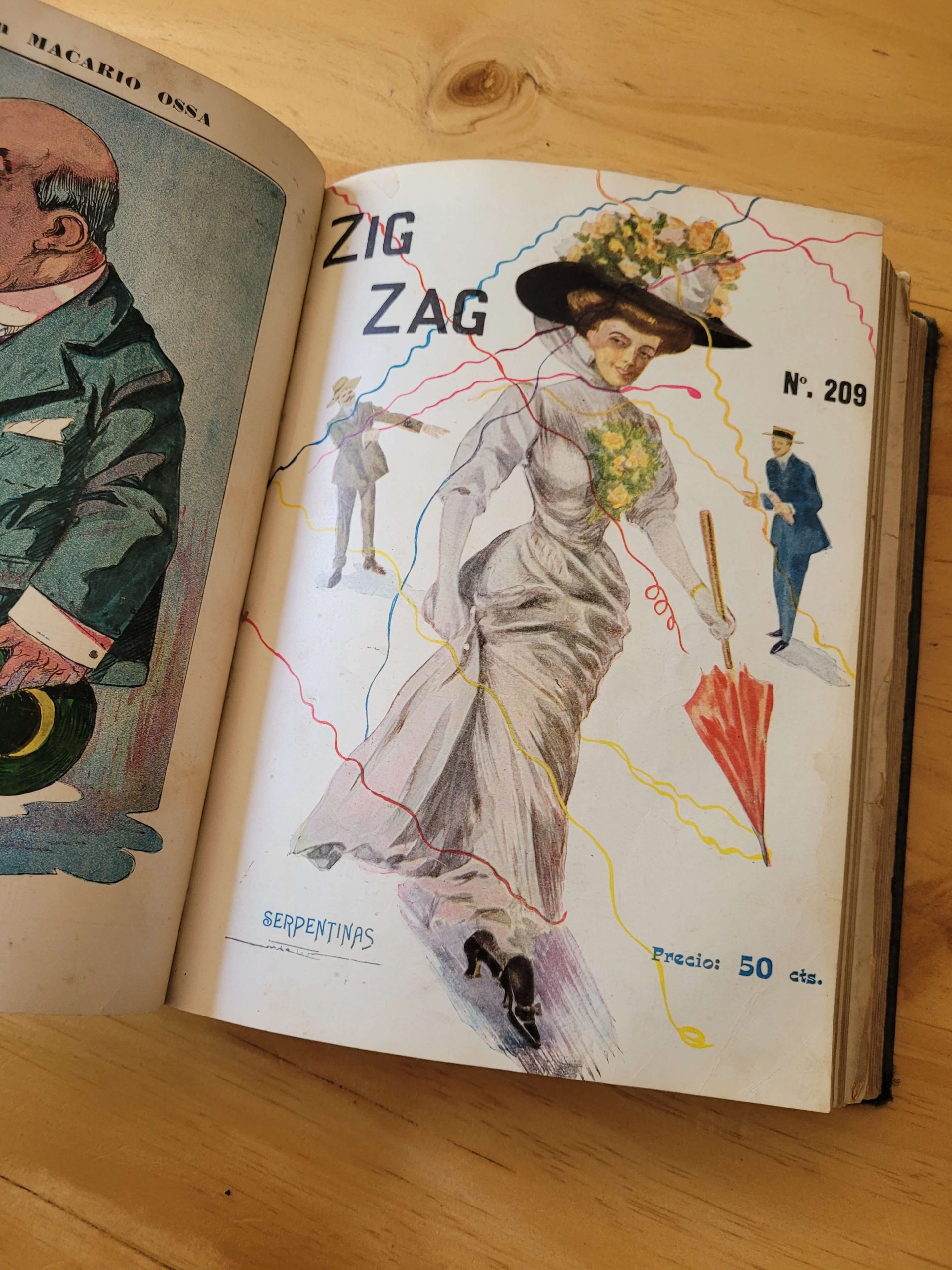 (1919) Empaste de revista Zigzag (17 revistas)