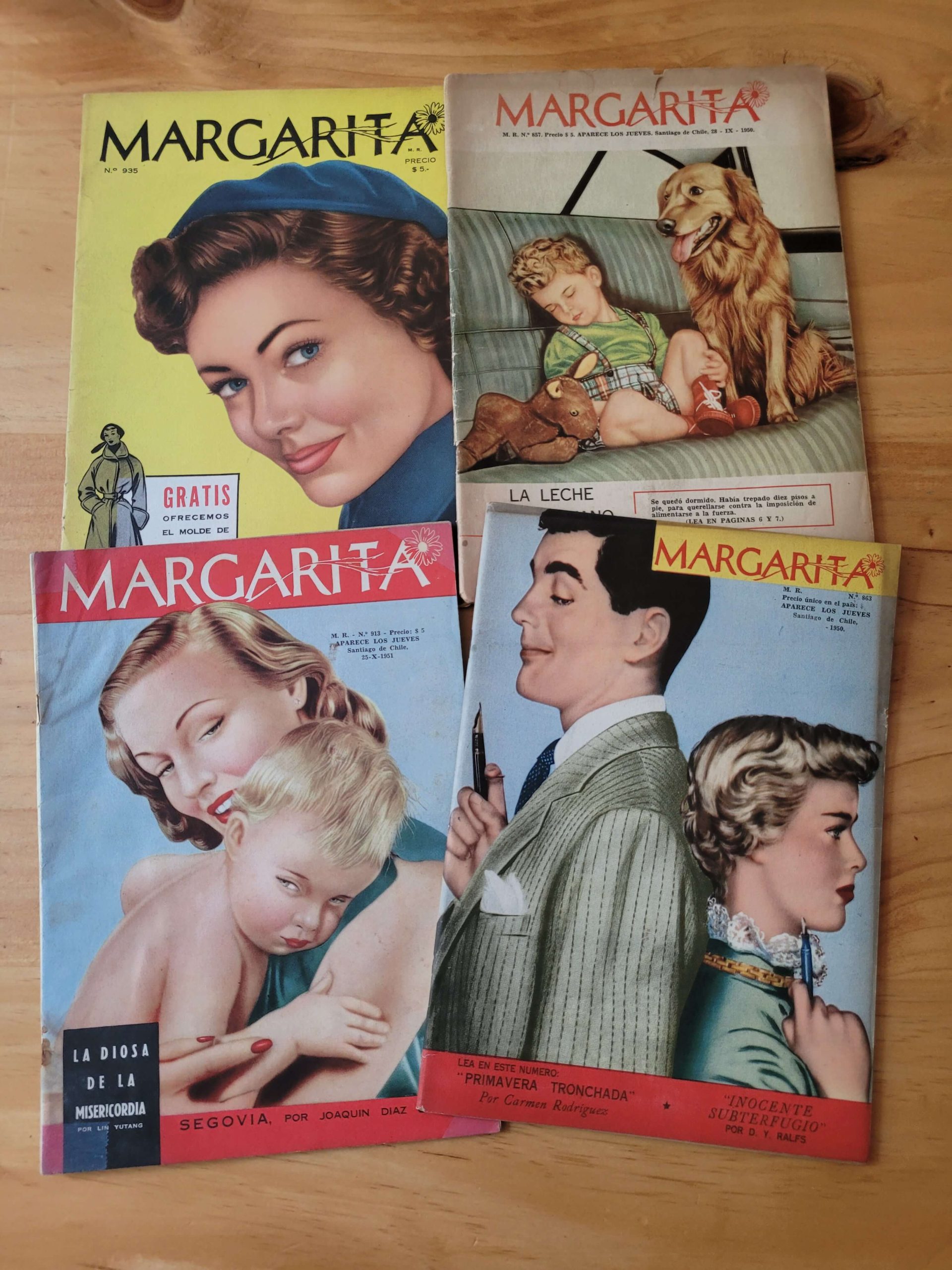 Pack revista Margarita, años 50s (x4)