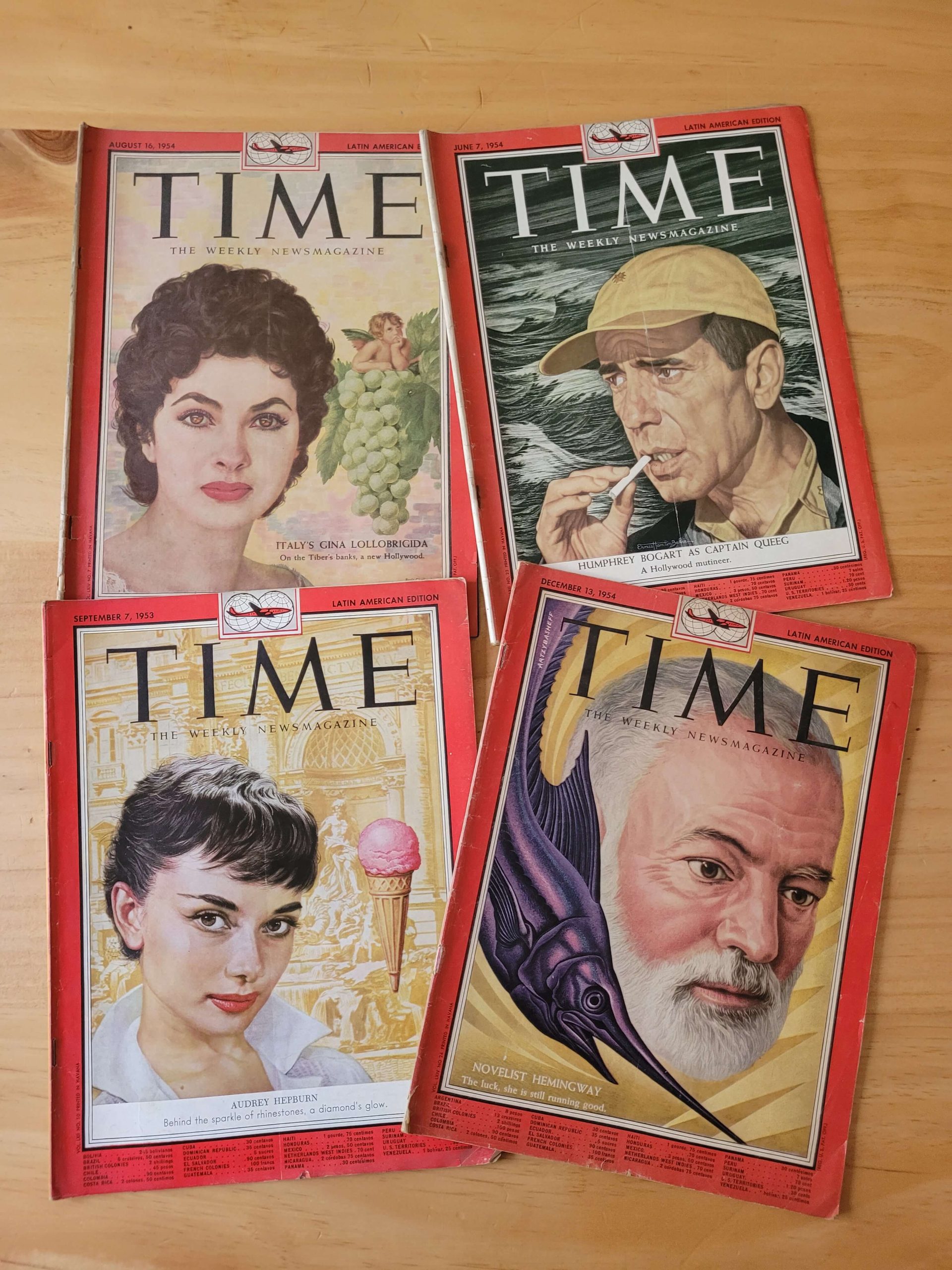 Pack revista TIMES, años 50s (x4)