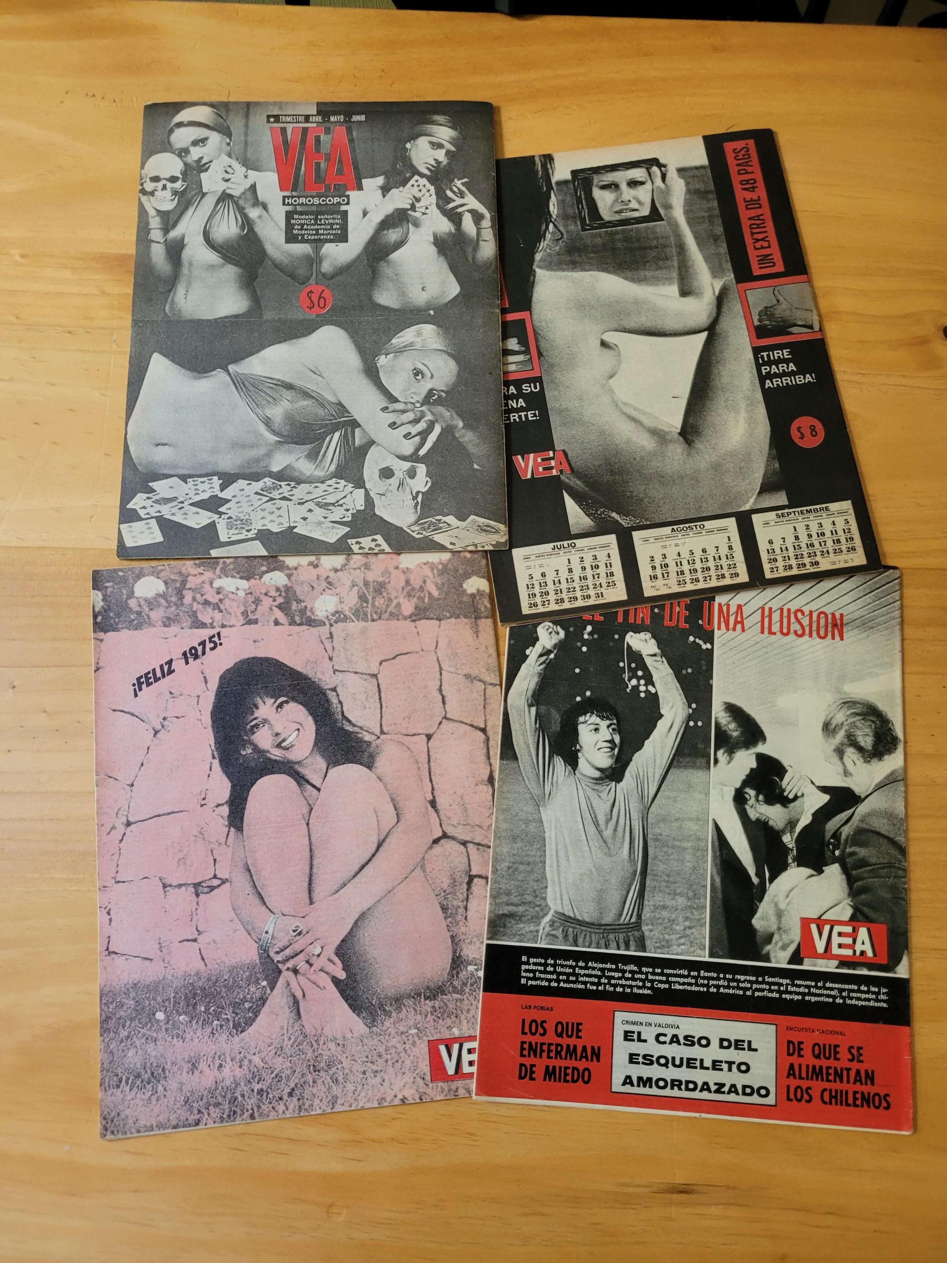 Pack revista VEA, años 70s -Especiales Horóscopos- (x4)