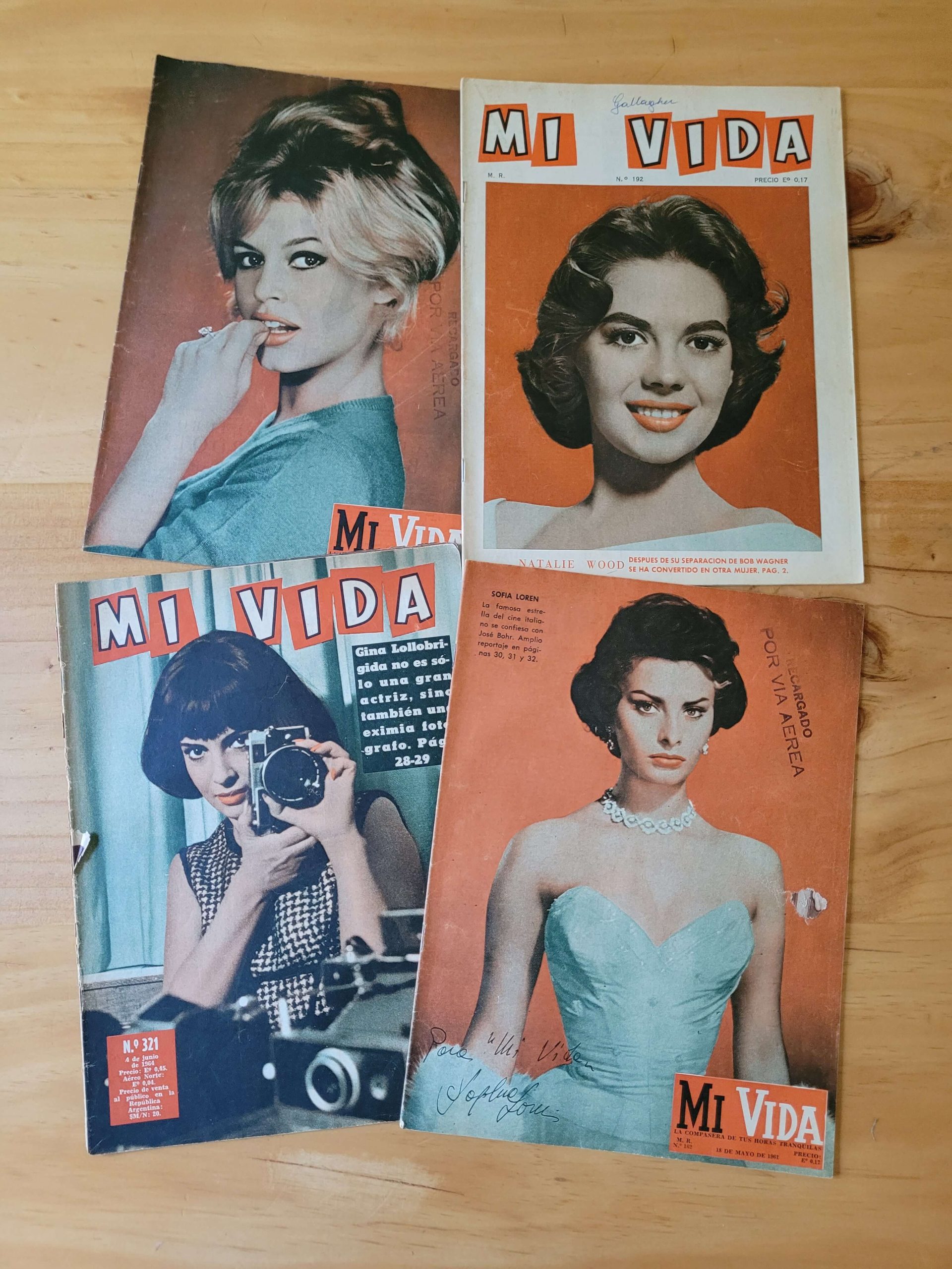 Pack revista MI VIDA -Actrices iconos- (x4)