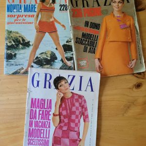 Pack revista italiana GRAZIA, años 60s (x3)