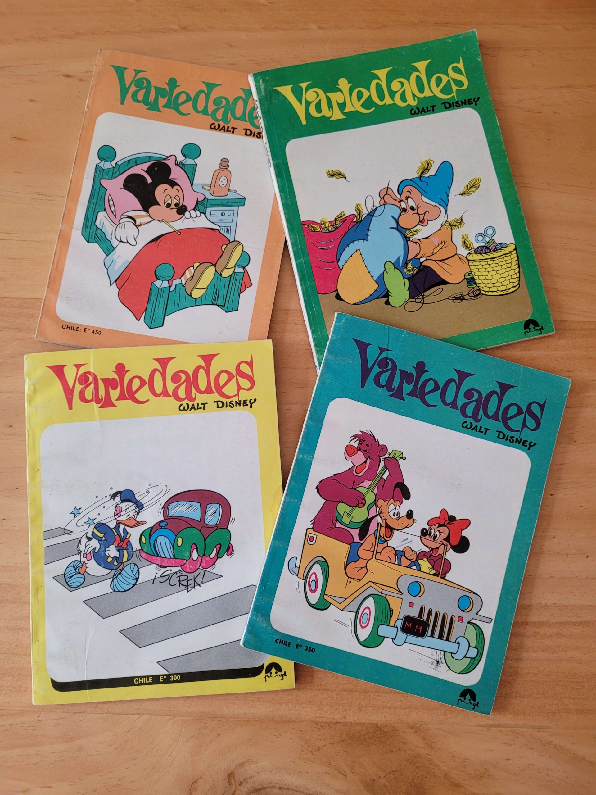 Pack VARIEDADES de Walt Disney, años 70s (x4)