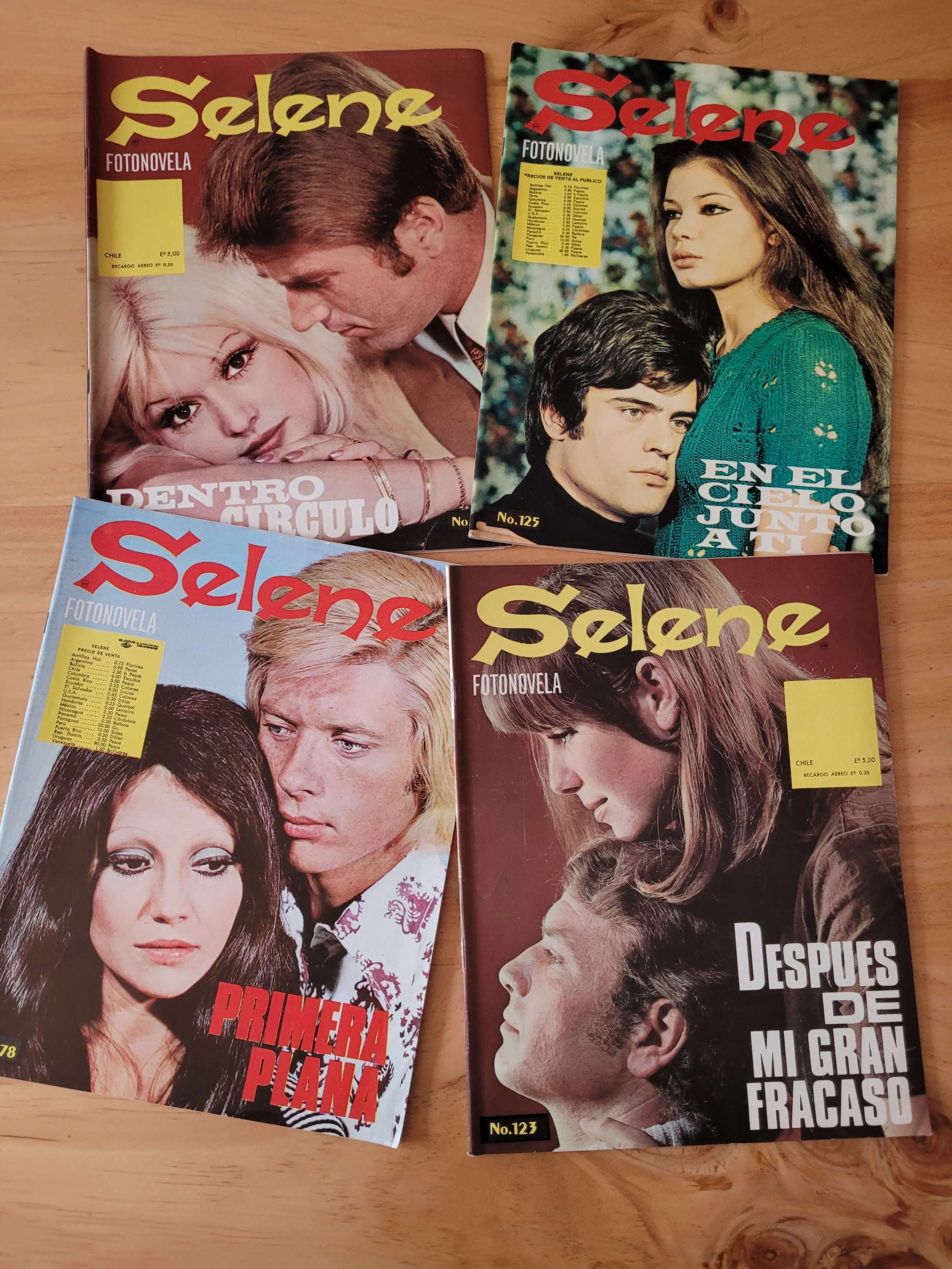 Pack revista SELENE -Fotonovelas- (x4)