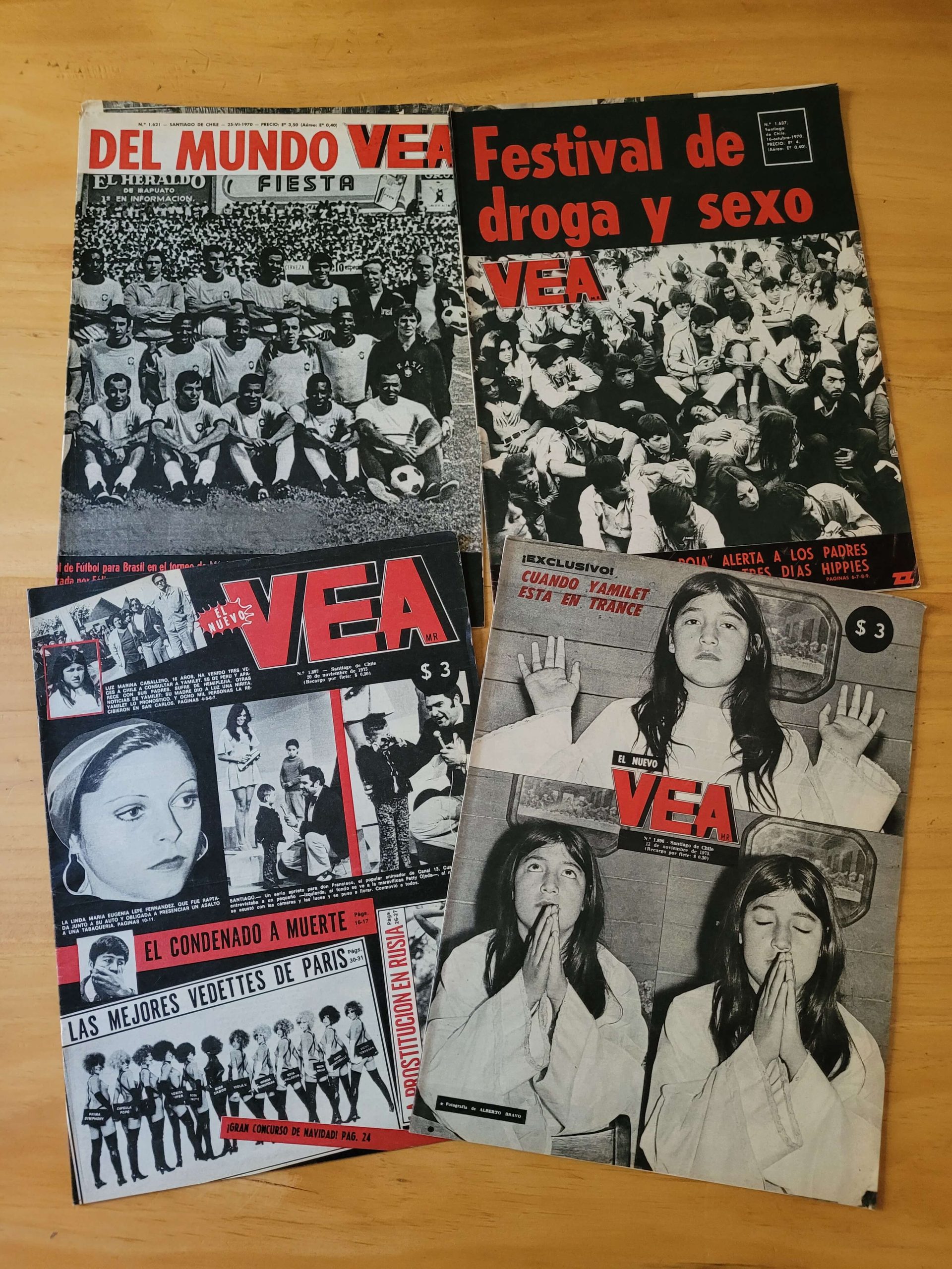 Pack revista VEA, años 70s (x4)