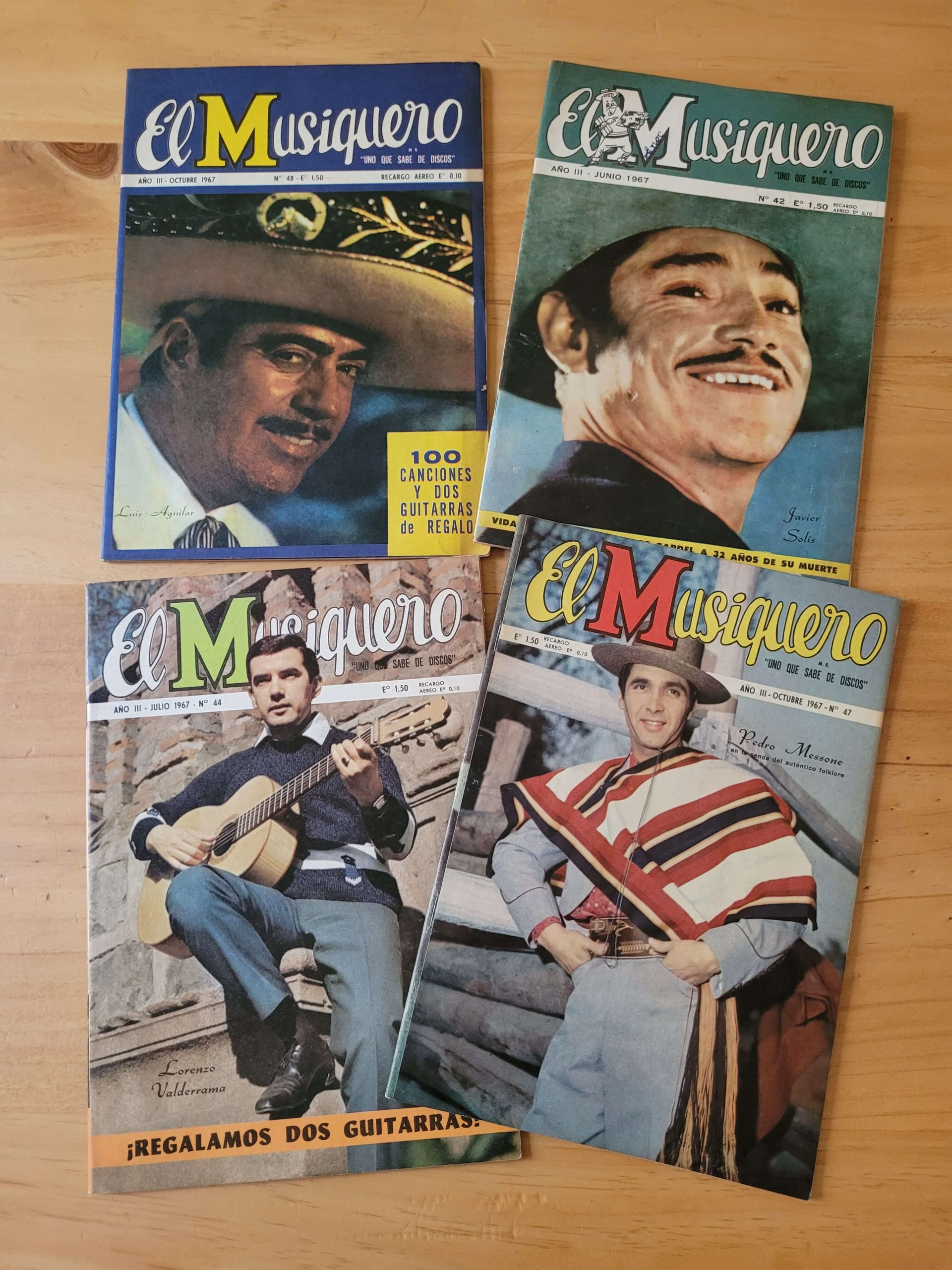 Pack revista EL MUSIQUERO, finales 60s (x4)