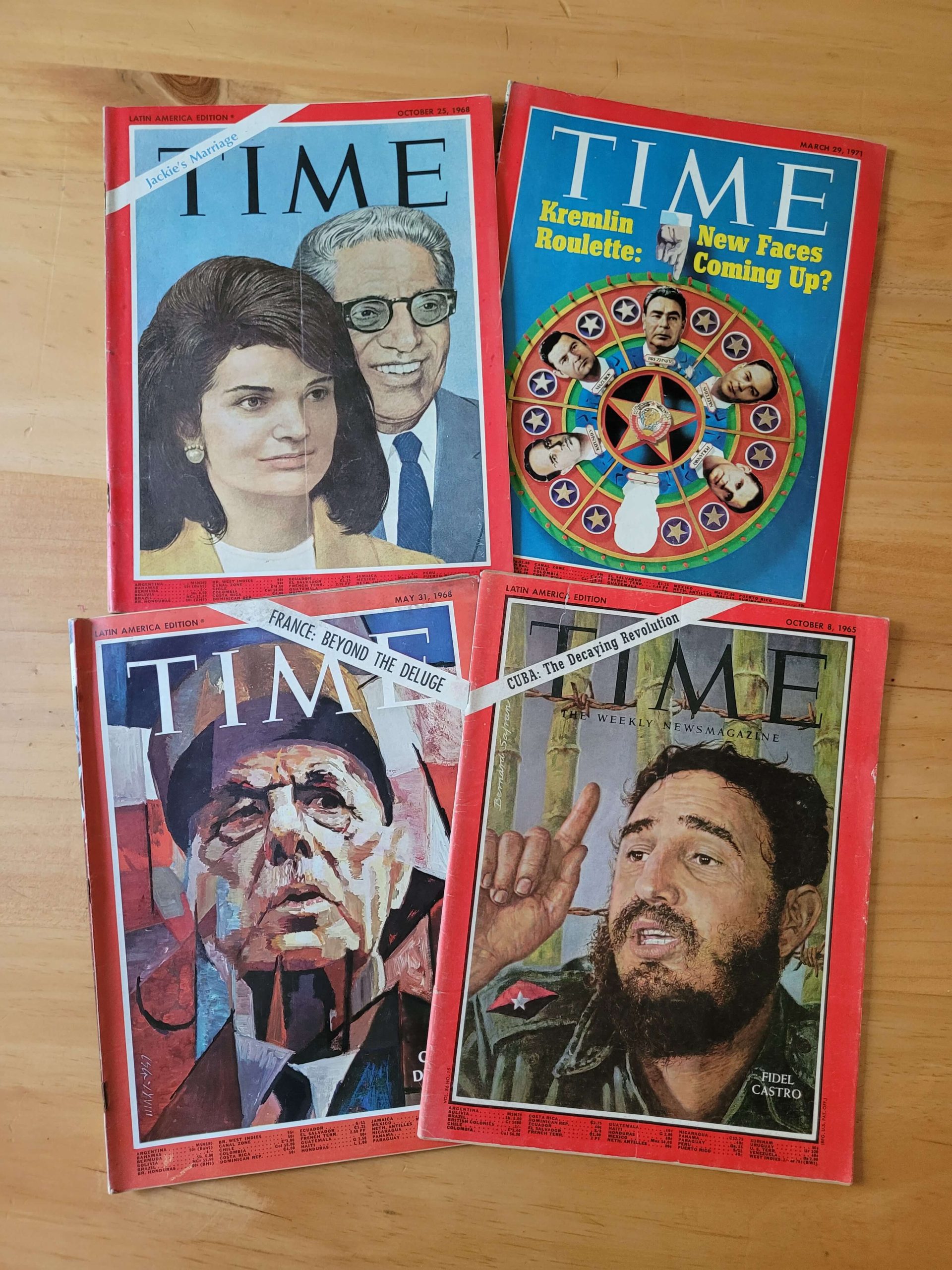 Pack revista TIMES años 60s (x4)