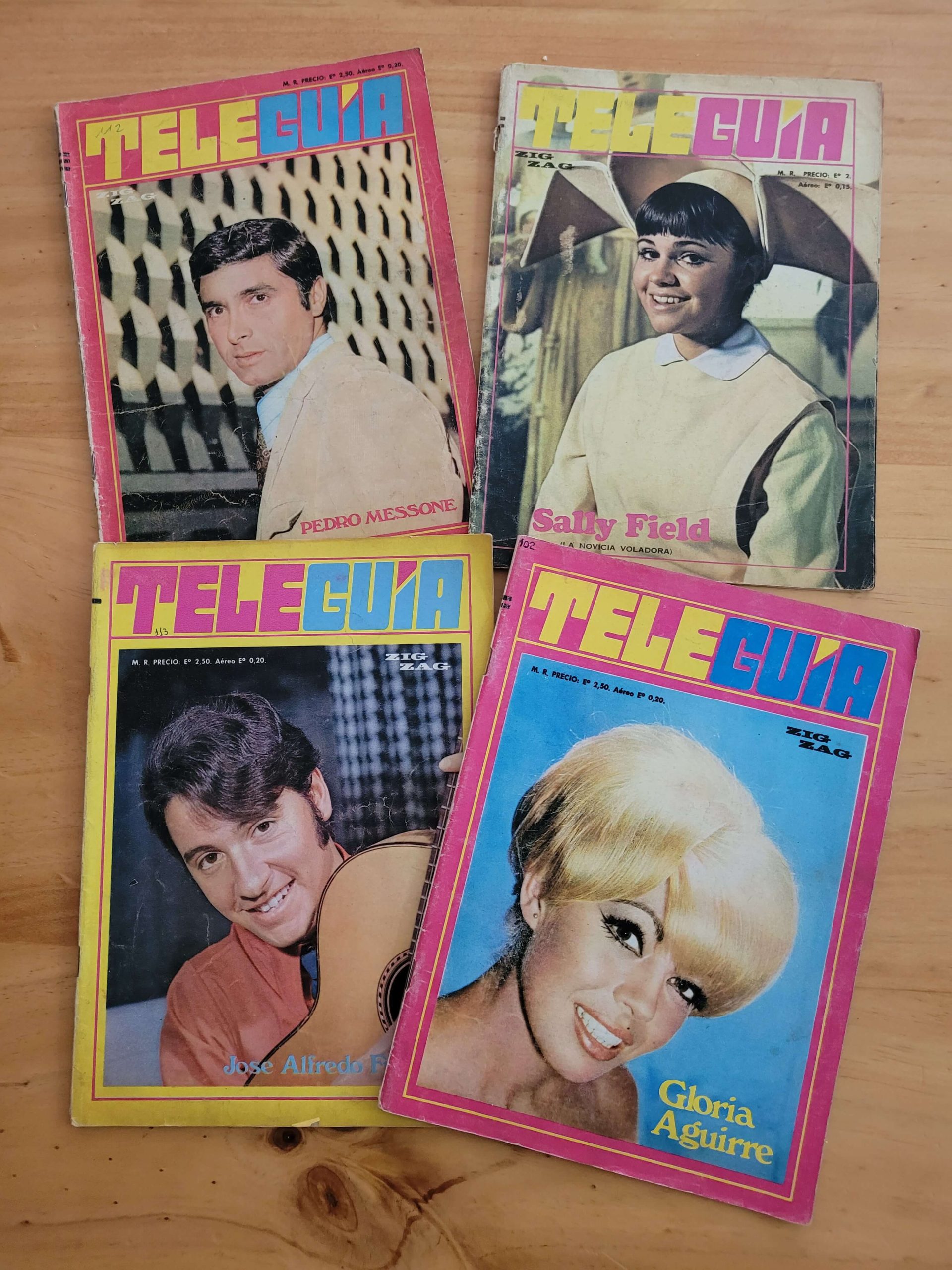 Pack revista TELEGUÍA años 60s (x4)