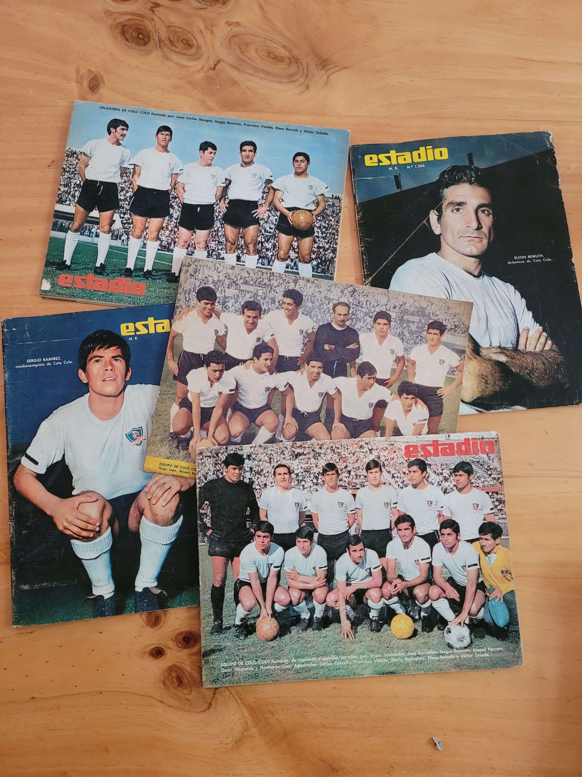 Pack Colo Colo años 60, revista Estadio (x5)