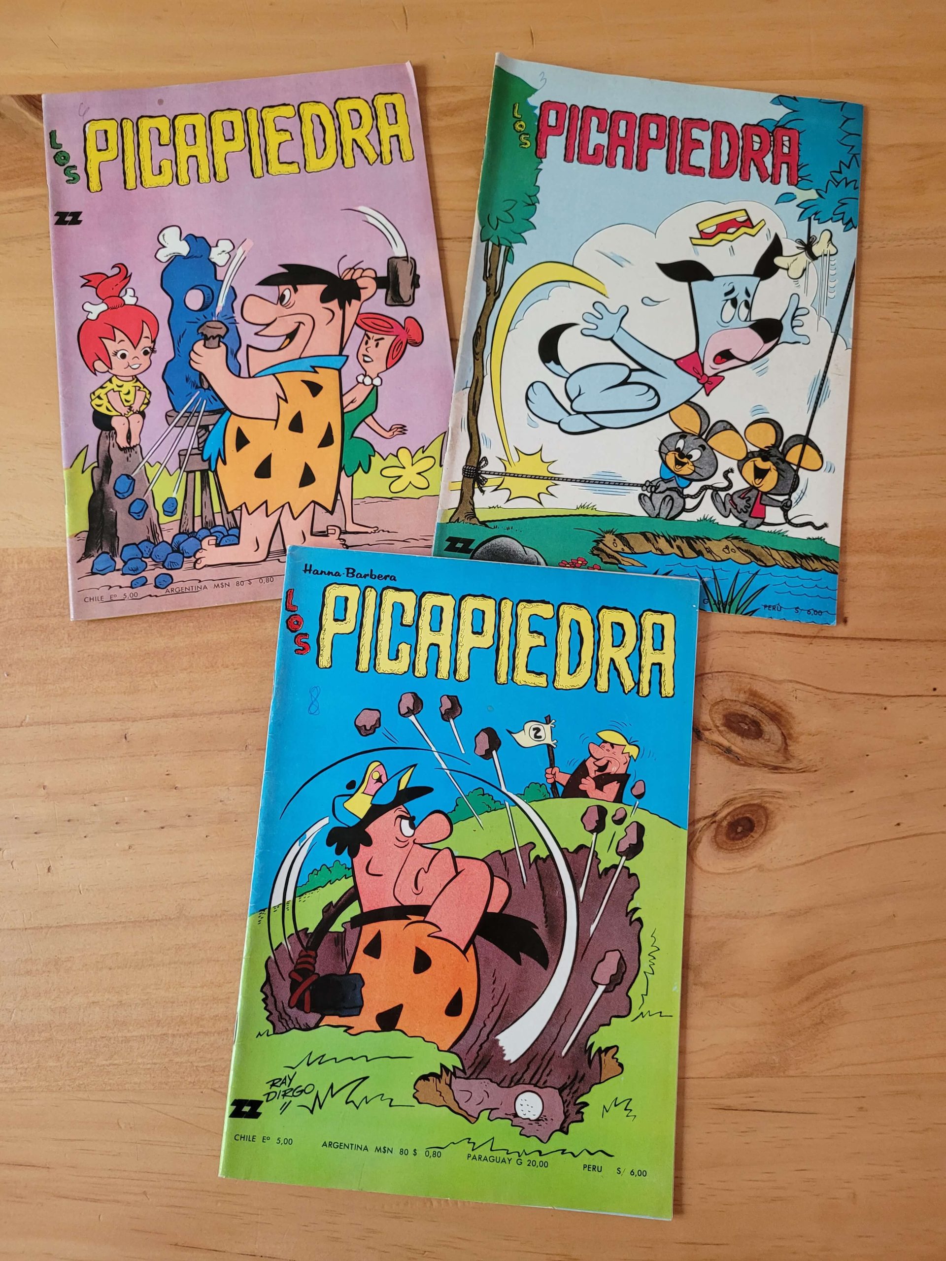 Pack LOS PICAPIEDRAS y personajes Hanna-Barbera años 70s (x3)