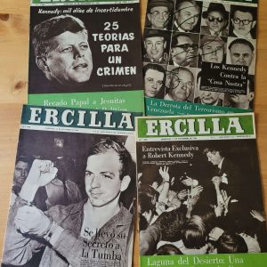 Pack ERCILLA, años 60s -Asesinato de Kennedy- (x4)