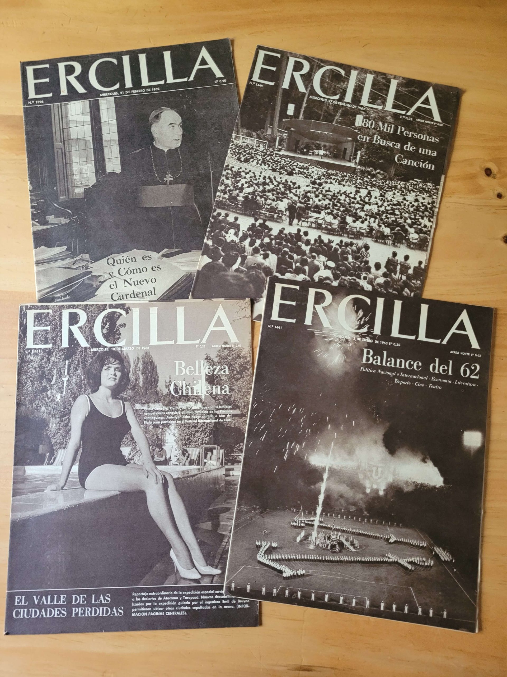 Pack ERCILLA -1962 y 1963- (x4)