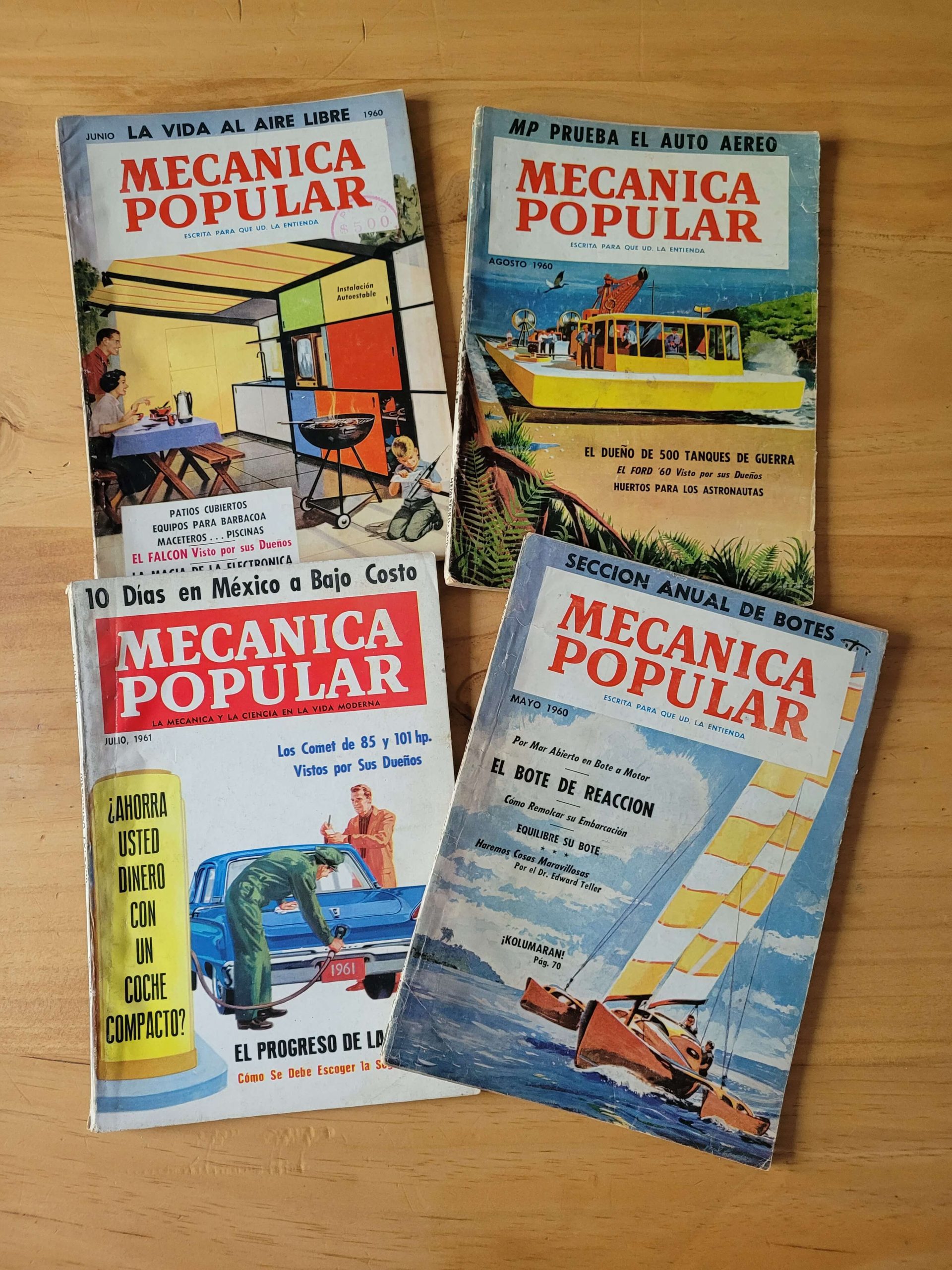 Pack MECÁNICA POPULAR años 60s (x4)