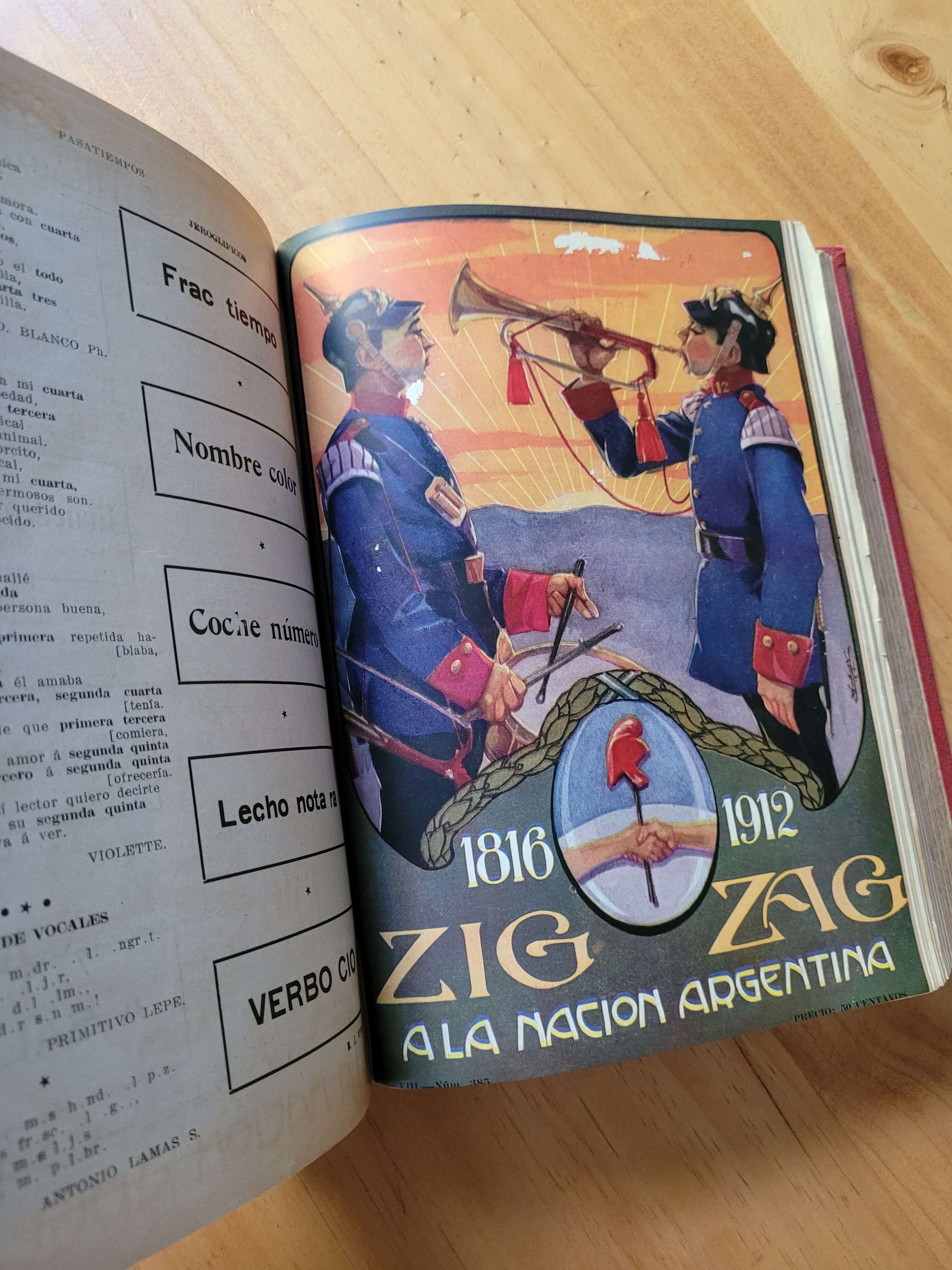 (1912) Empaste de revista ZIGZAG (16 revistas)