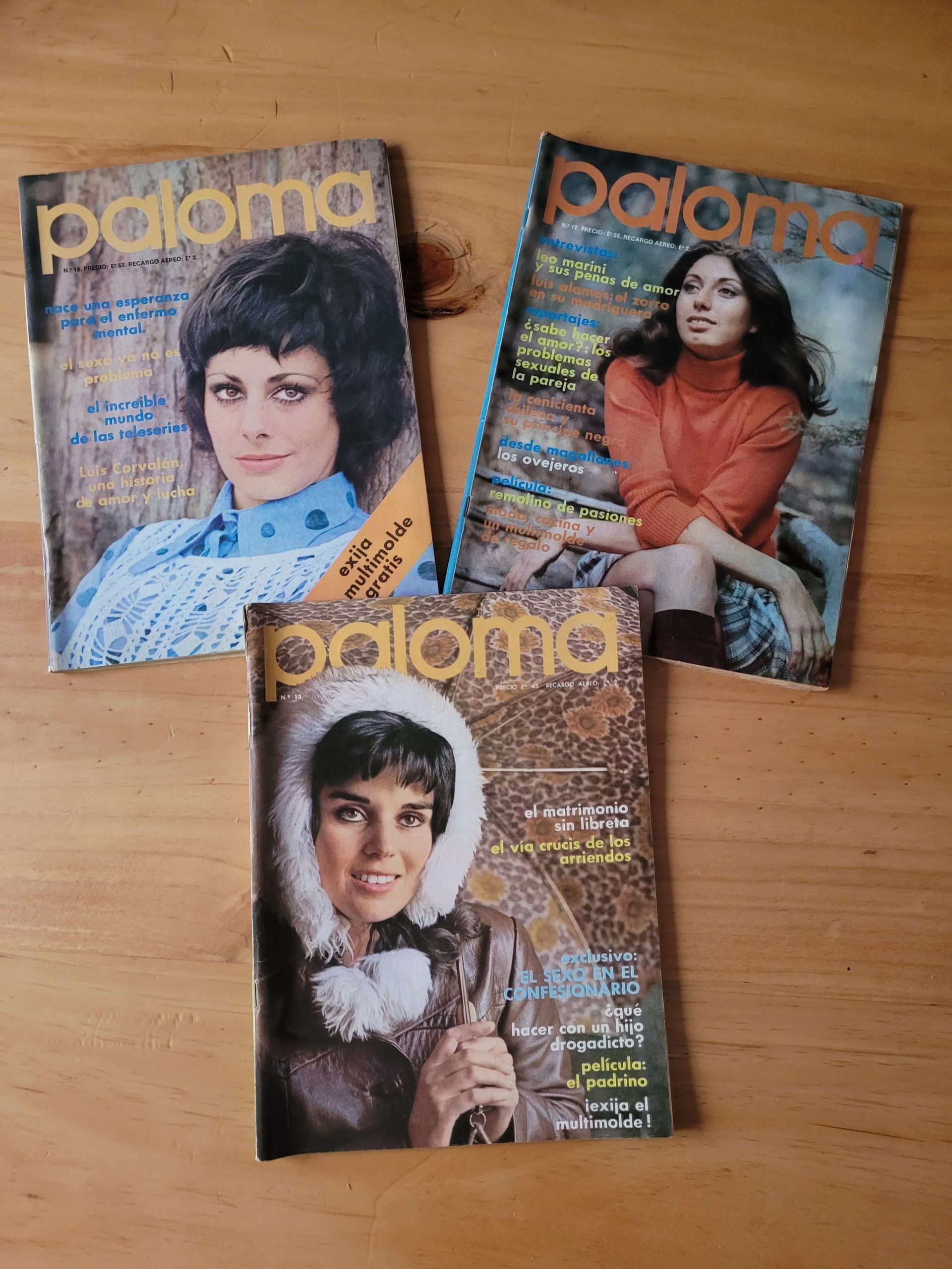 Pack revista PALOMA años 70s (x3)