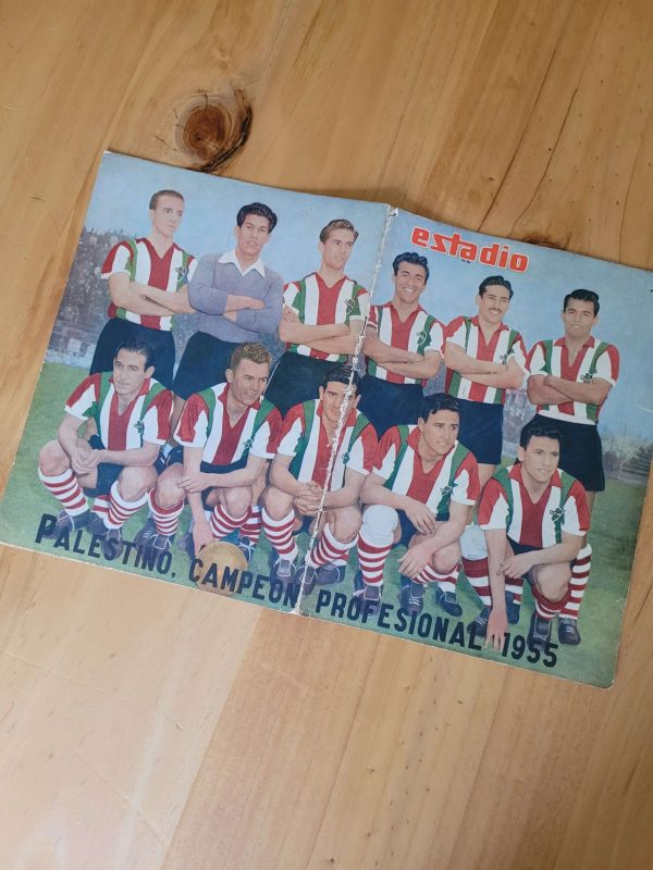 Revista ESTADIO portada Palestino campeón 1955