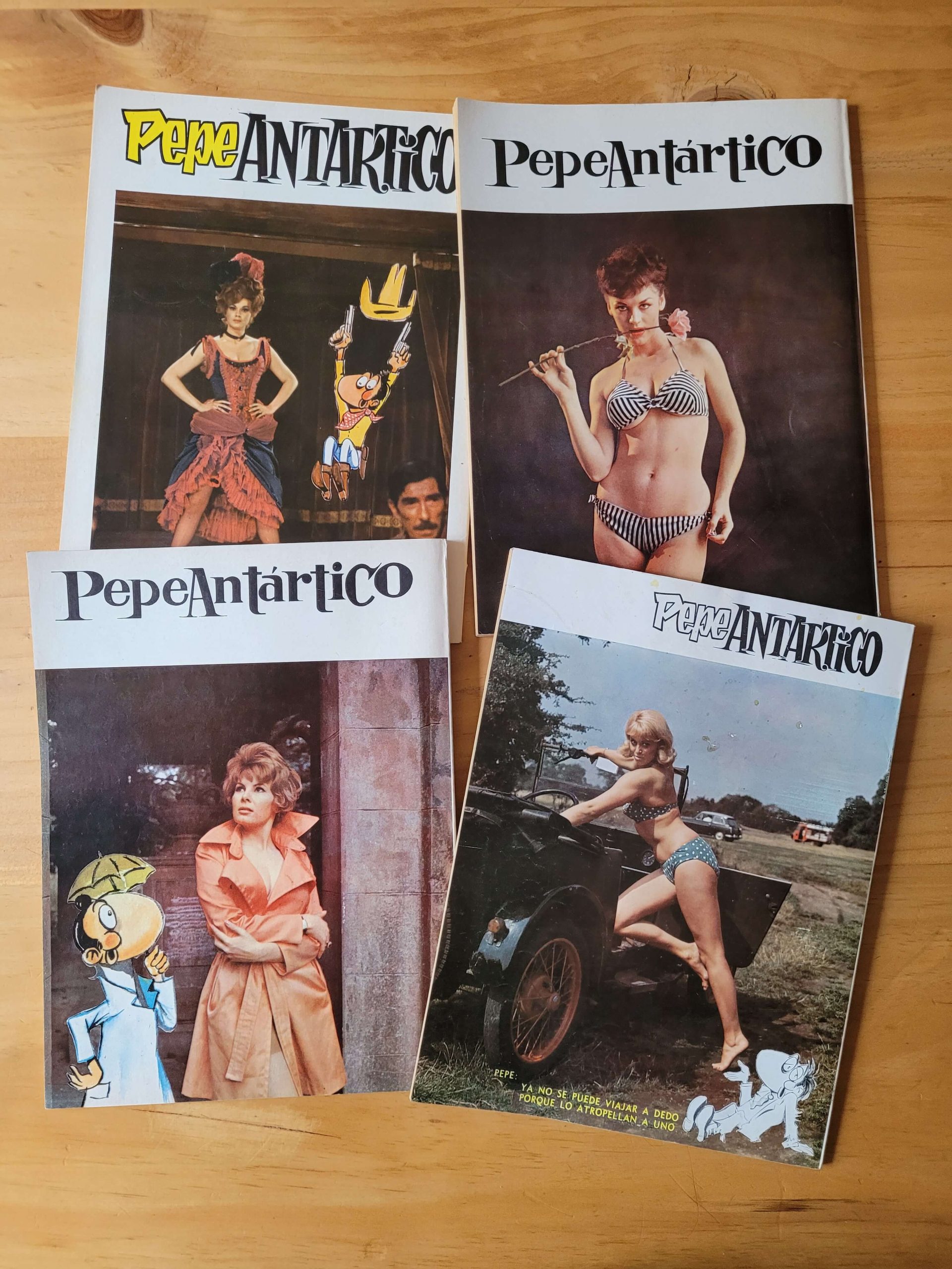 Pack revista PEPE ANTARTICO años 70s (x4)