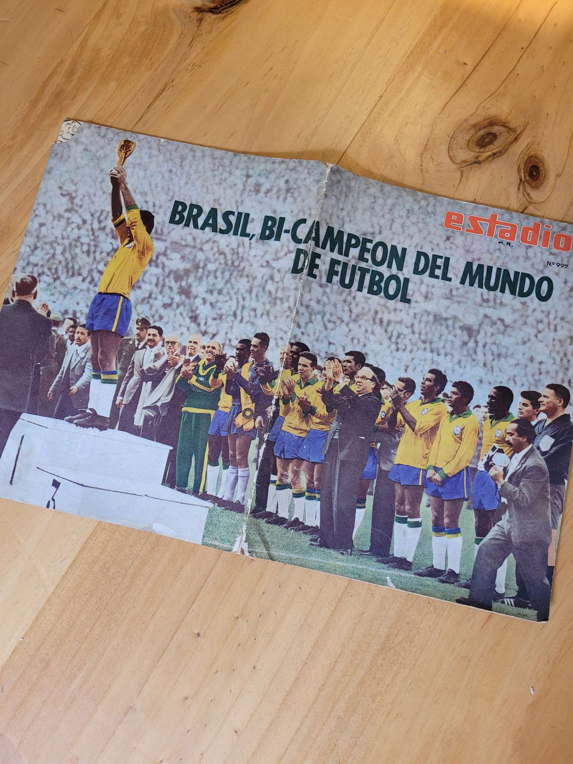 (1962) Revista ESTADIO especial Brasil campeón mundial Chile 62