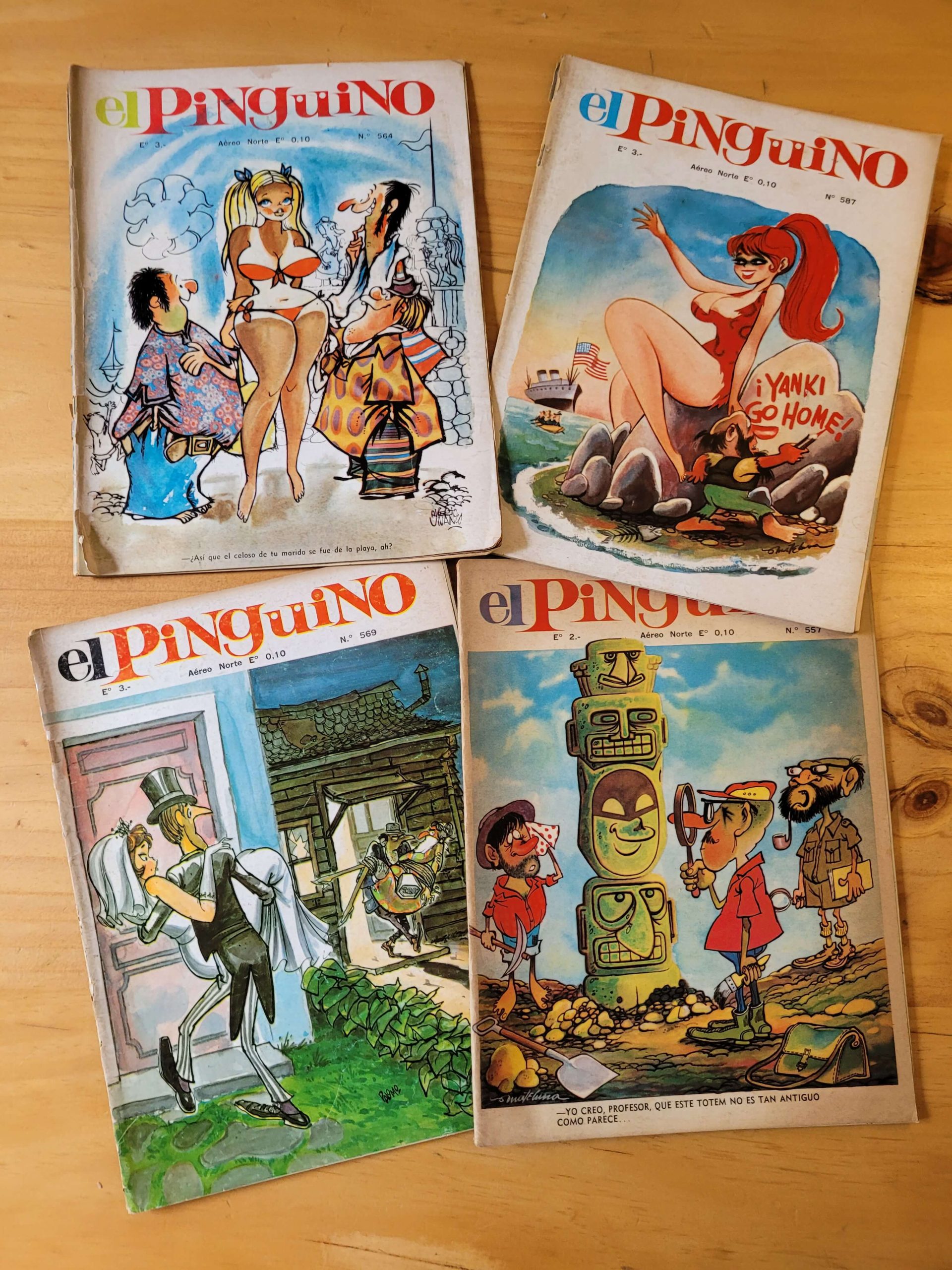 Pack revista El PINGUINO, años 60s -Edición doble tamaño- (x4)