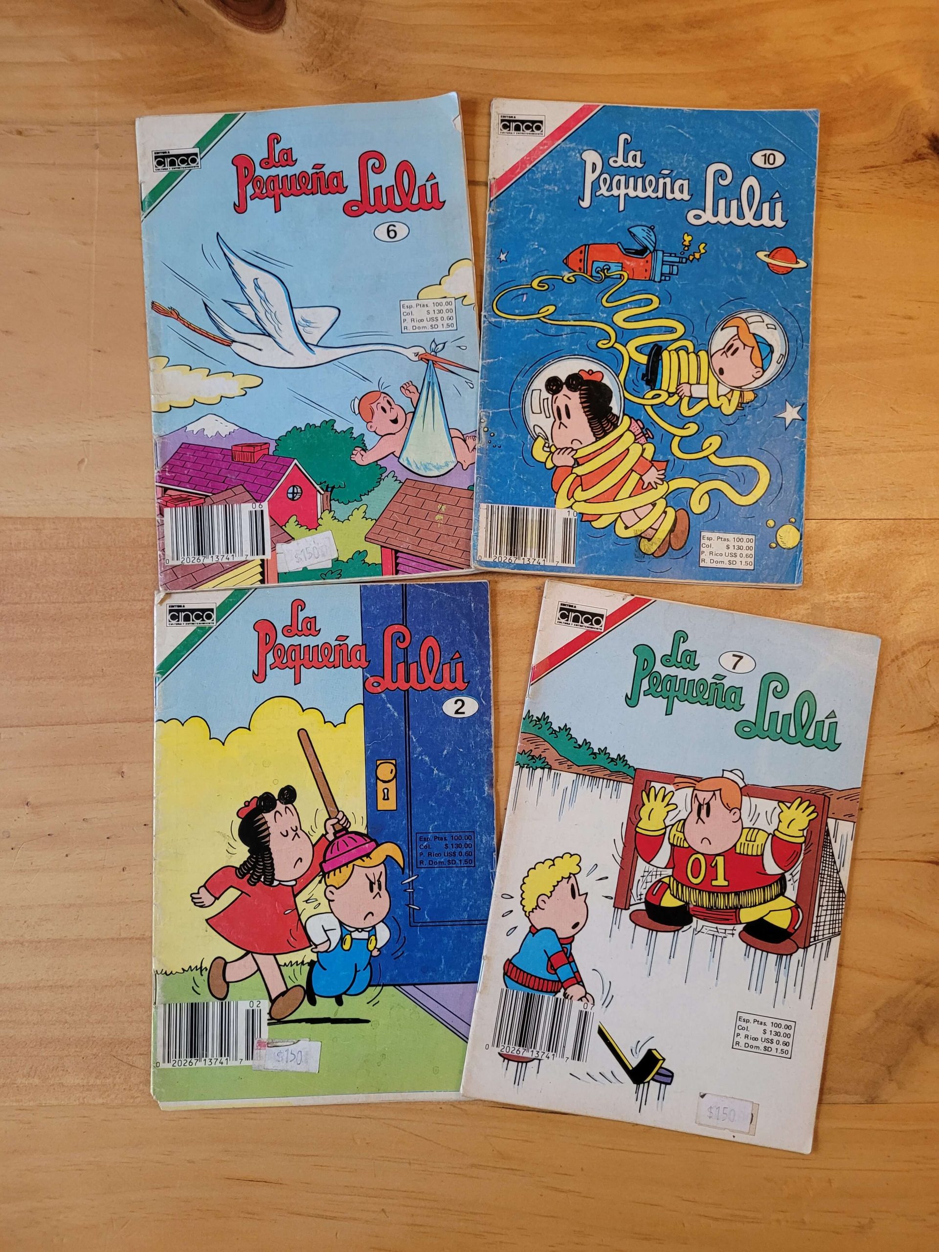 Pack PEQUEÑA LULU, años 80s (x4)