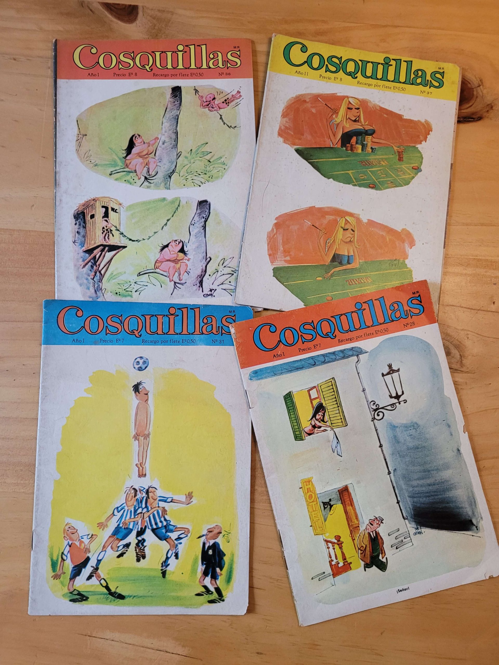 Pack revista COSQUILLAS años 70s (x4)