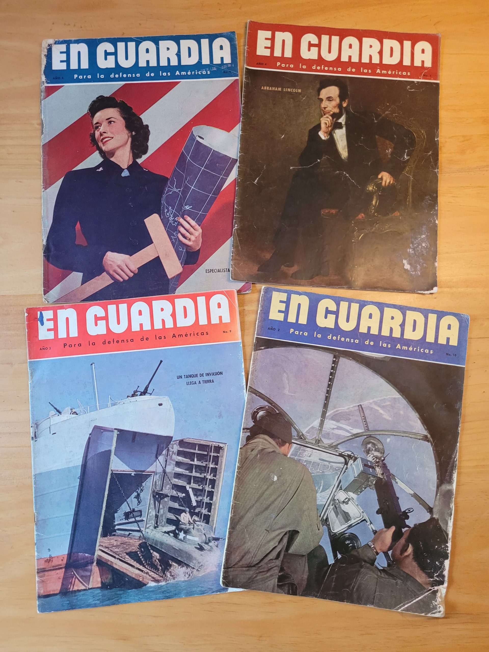 (1941 – 1943) Revista EN GUARDIA: por la defensa de América (x4)