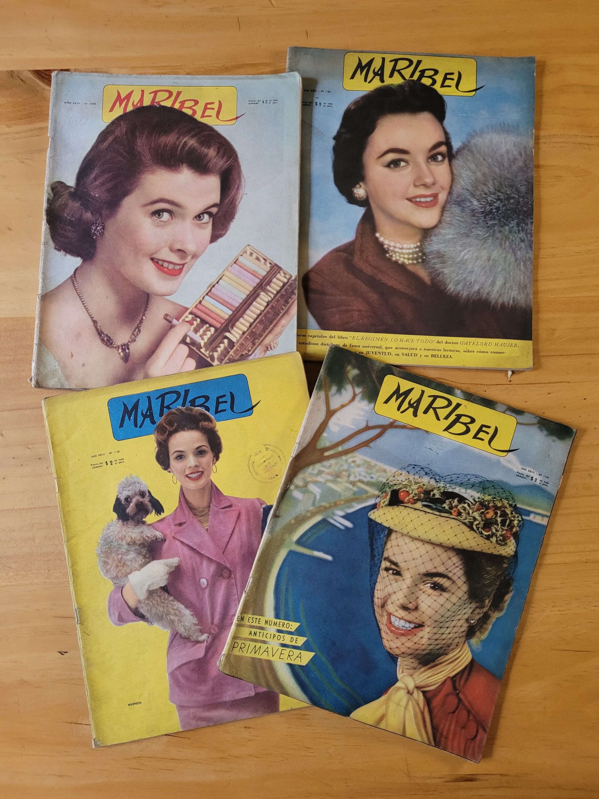 Pack revista MARIBEL años 50s (x4)