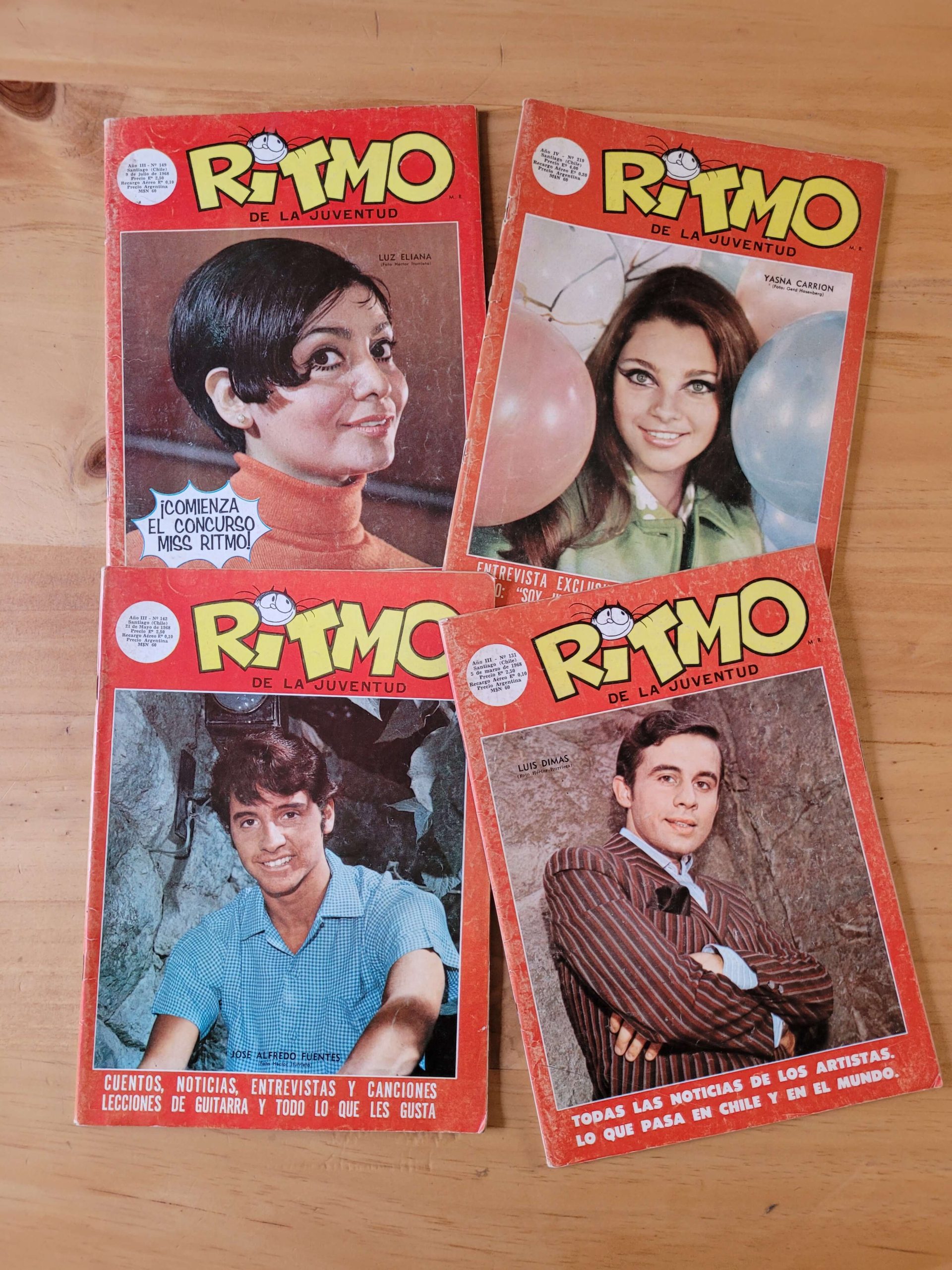 Pack revista RITMO años 60s (x4)