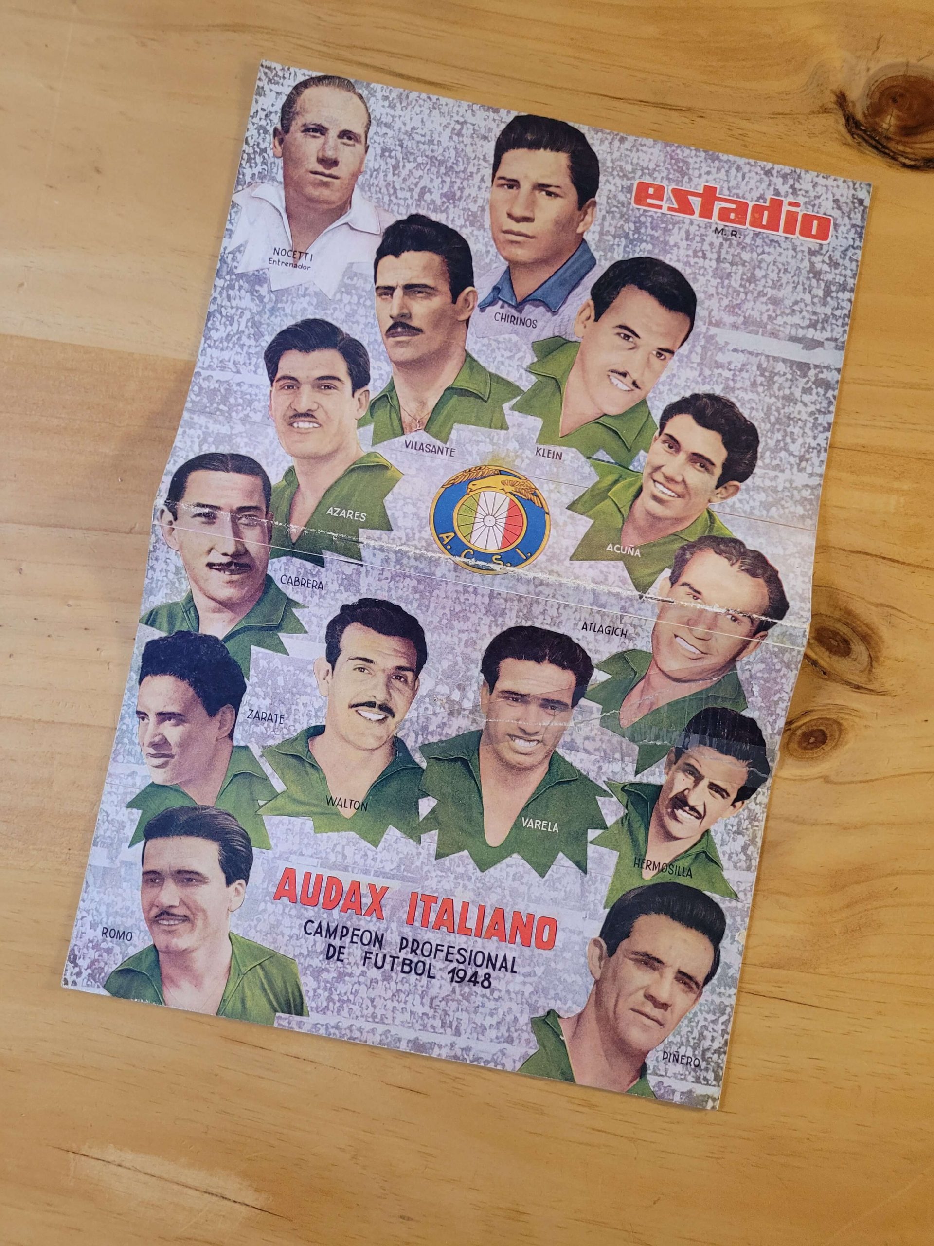 Revista Estadio: Audax Italiano campeón 1948